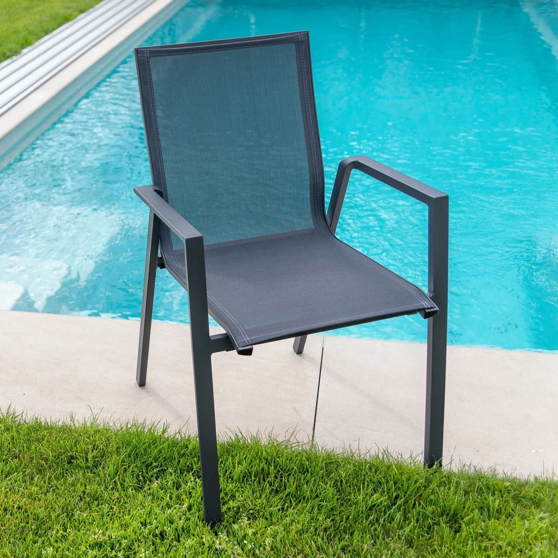 Krzesło ogrodowe Kastor JX55 antracytowe