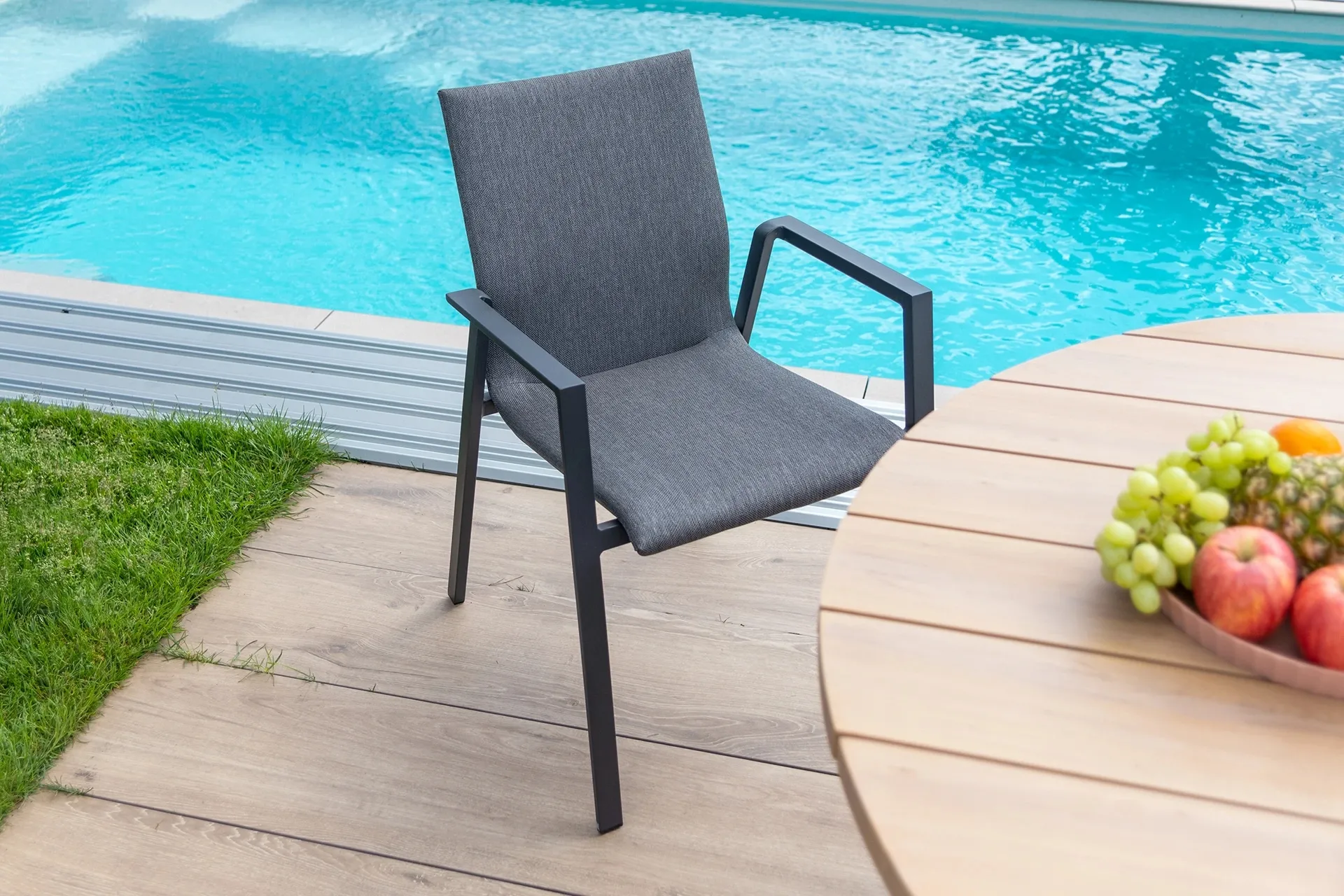 Krzesło ogrodowe Orte JX55 antracytowe