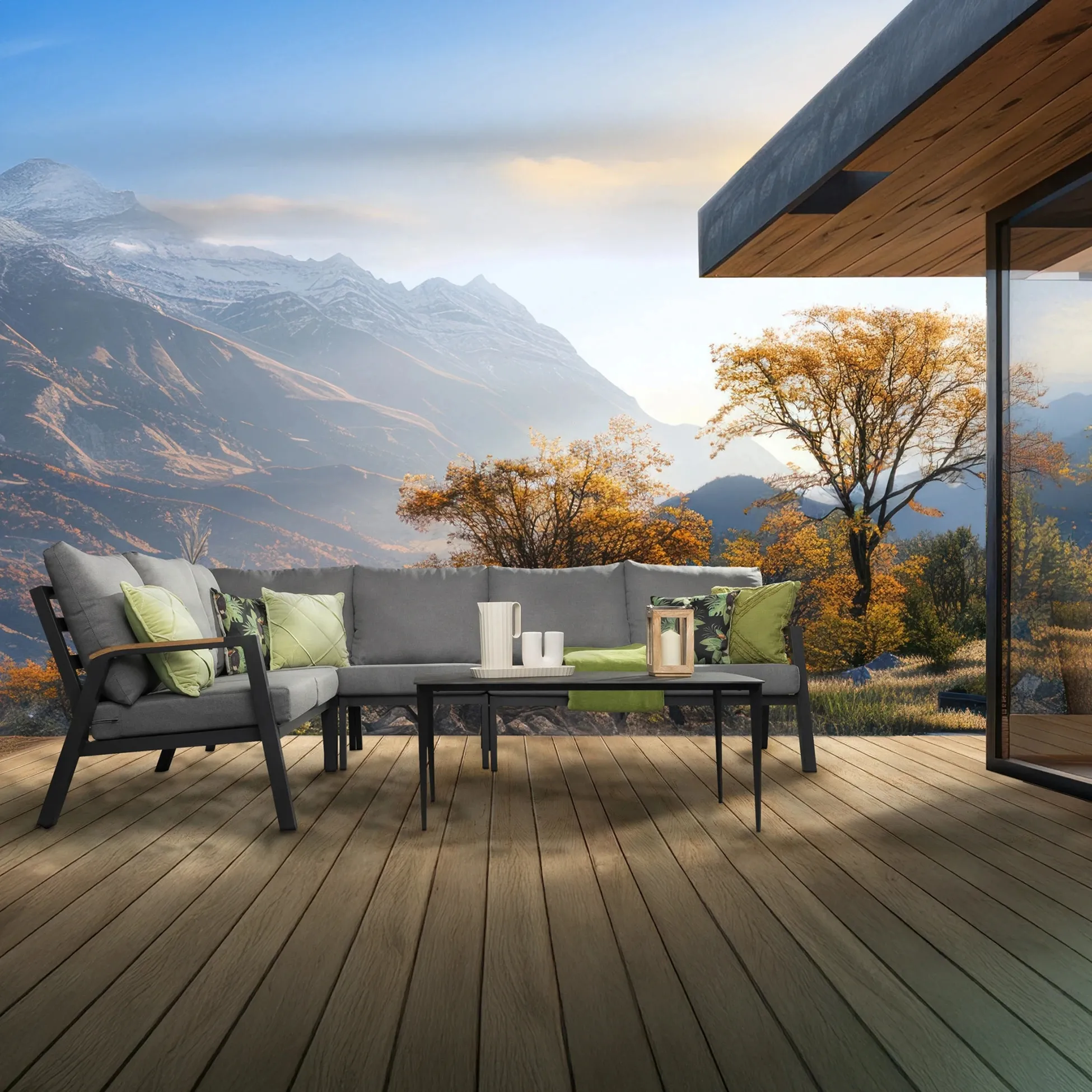 Narożnik modułowy Jumillia - antracytowy