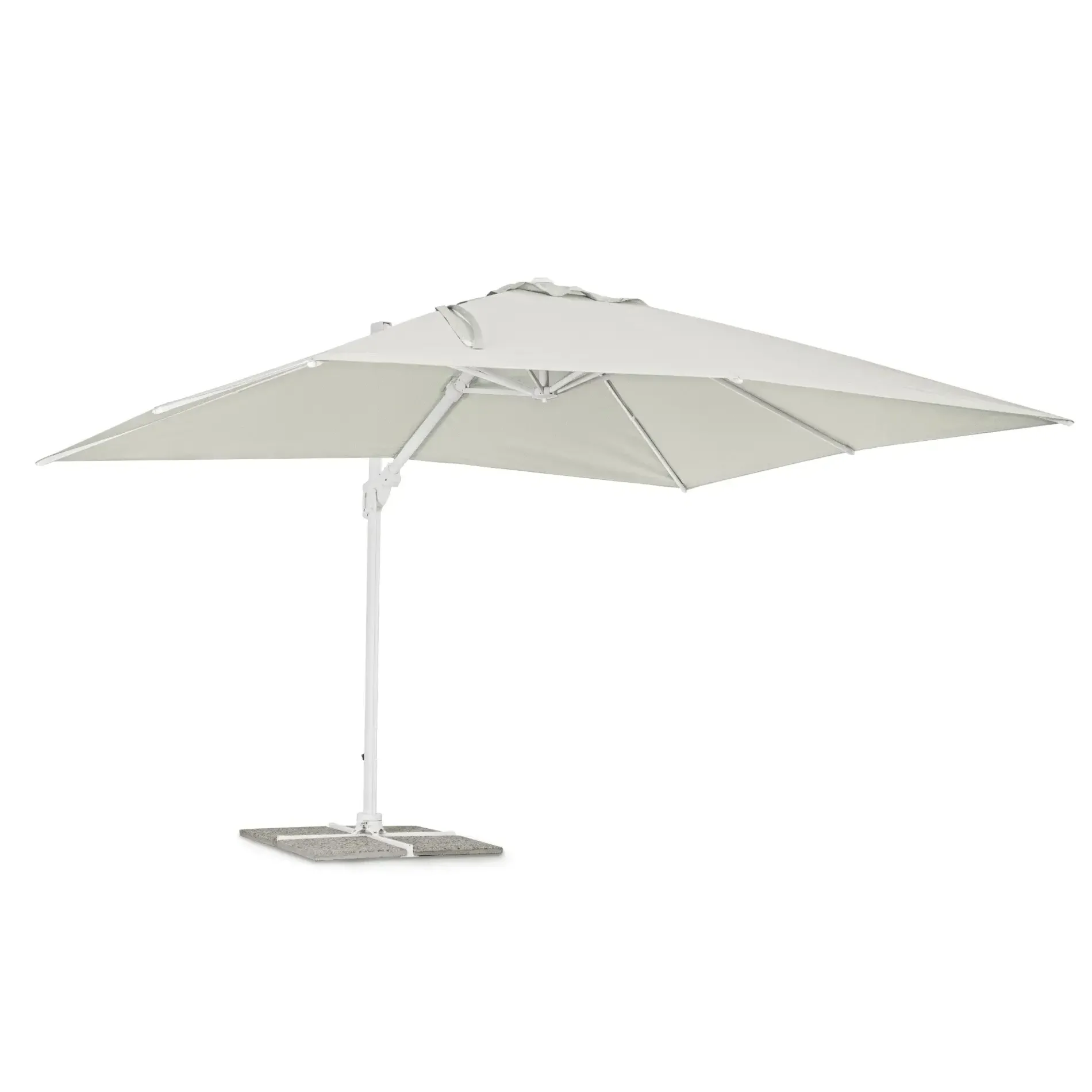 Bolzano Elysium Parasol ogrodowy 400x300 biały aluminium