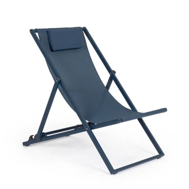 Leżak ogrodowy Tyrian navy - niebieski
