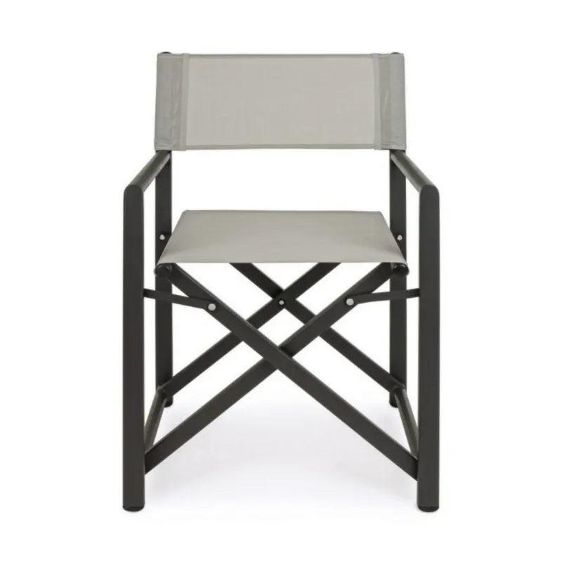 Krzesło reżyserskie Tyrian  - antracytowo - szare