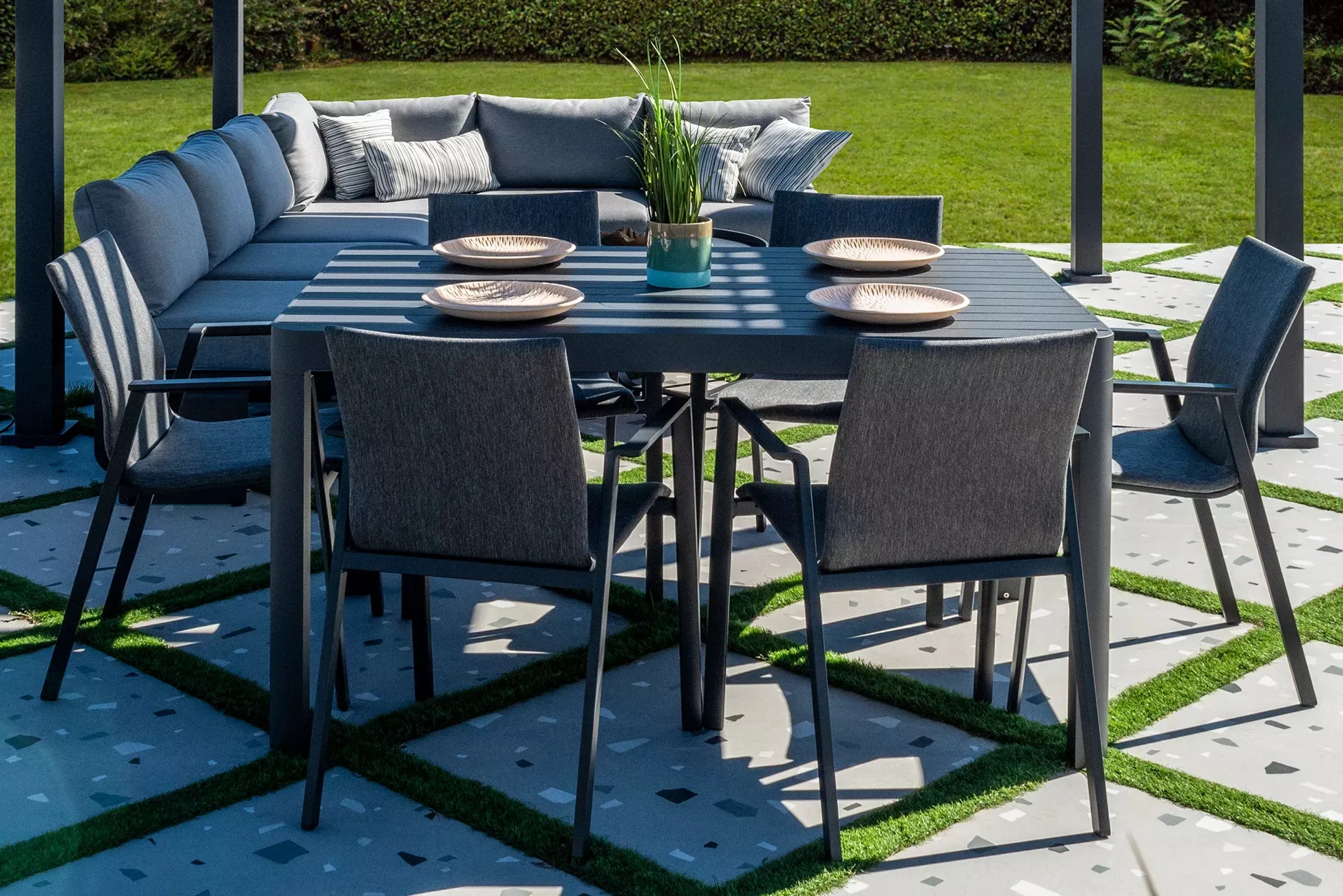 Stół ogrodowy Kastello CX23 149x97/149 czarny