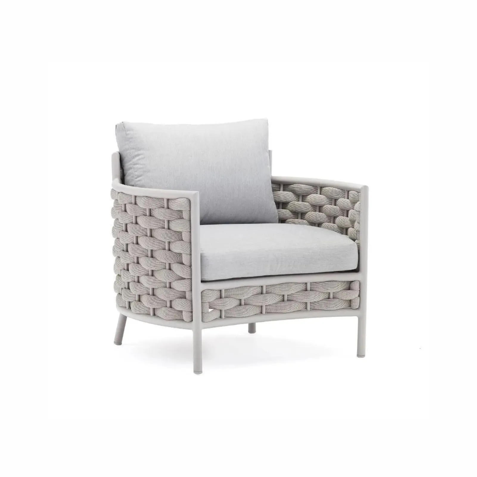 Fotel ogrodowy LOOP  86x83x72 Couture Jardin beżowy aluminium