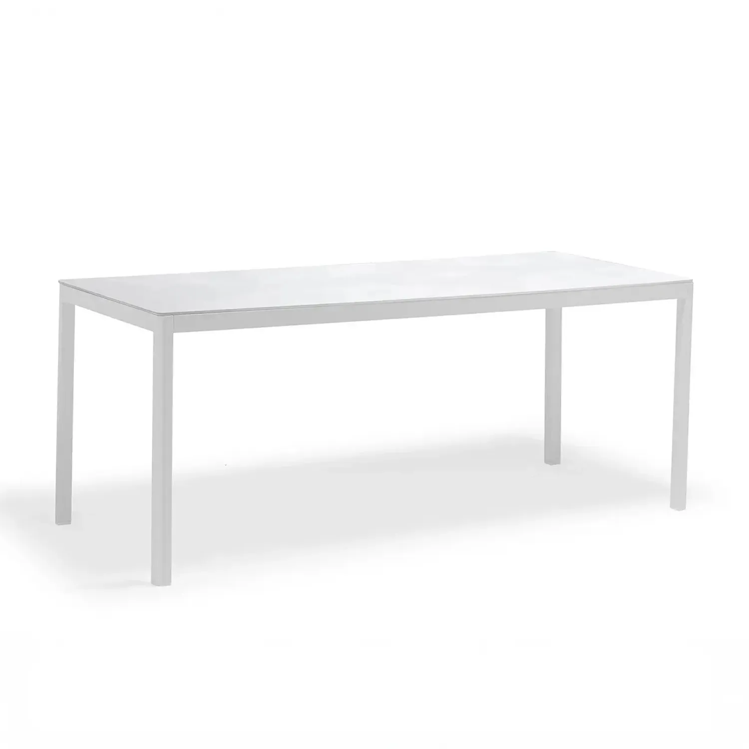 Stół ogrodowy LOOP prostokątnyny 180x90 Couture Jardin biały aluminium