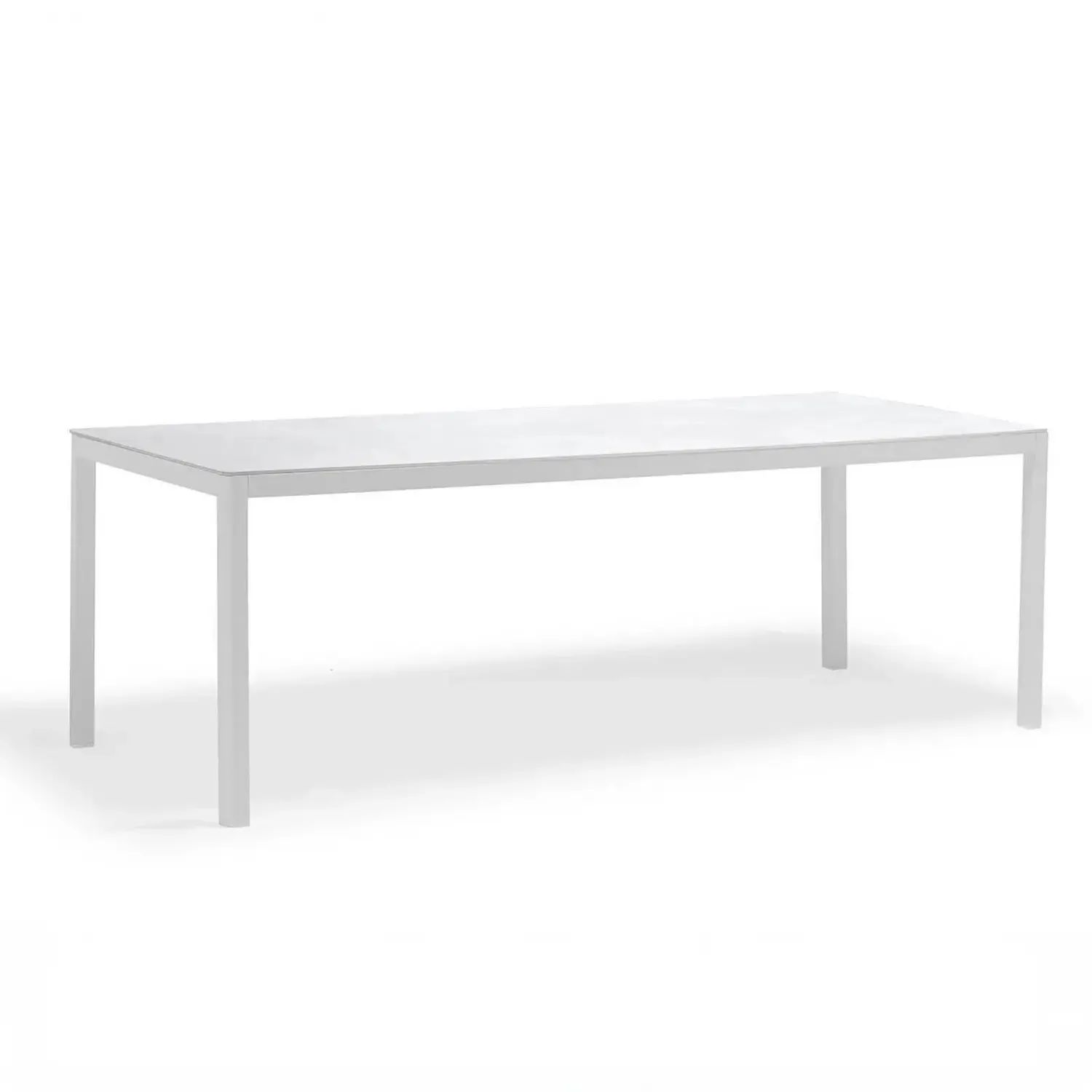 Stół ogrodowy LOOP prostokątny 220x90 Couture Jardin biały aluminium
