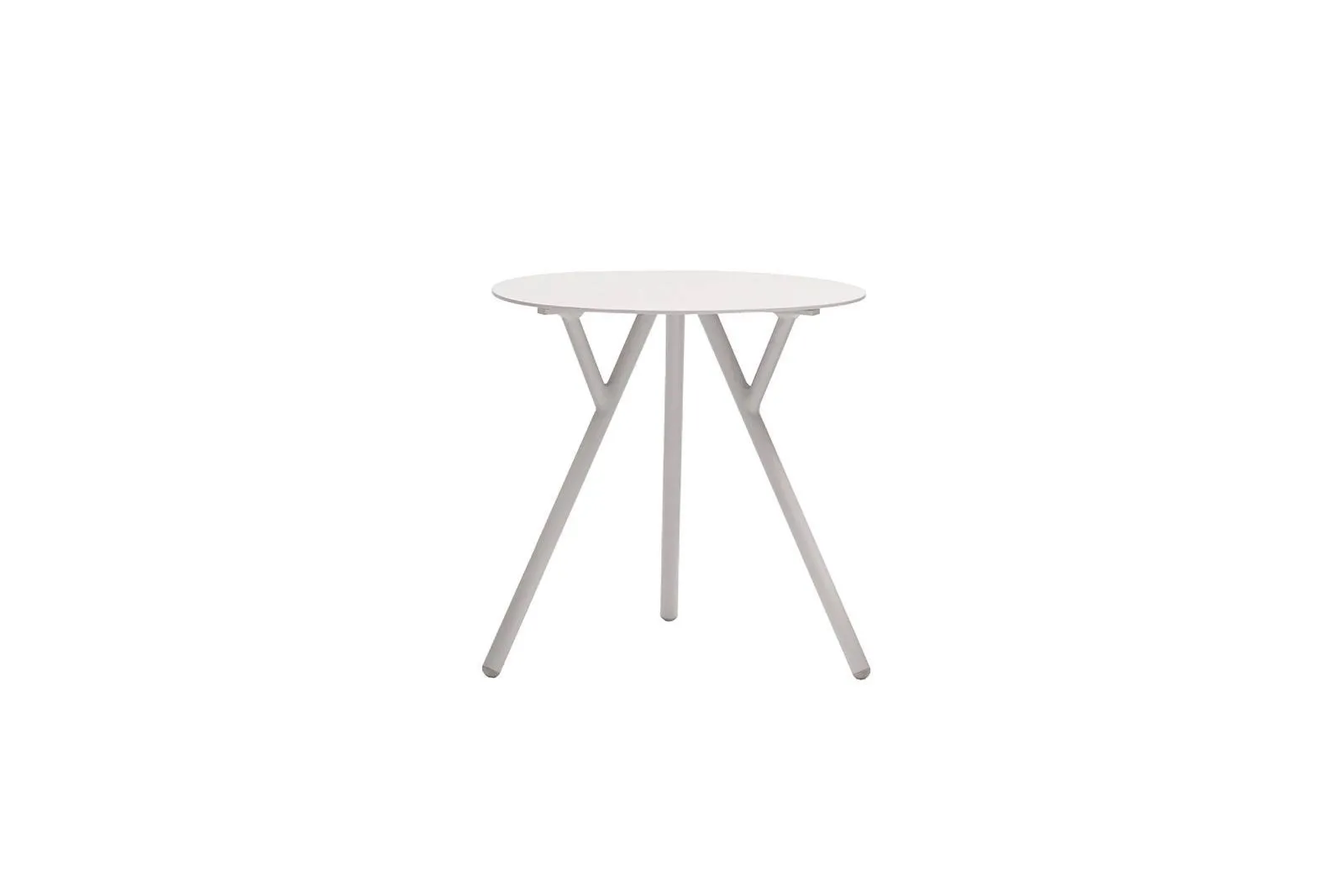 Stolik kawowy na taras DJ okragły  Ø50 Couture Jardin beżowy aluminium