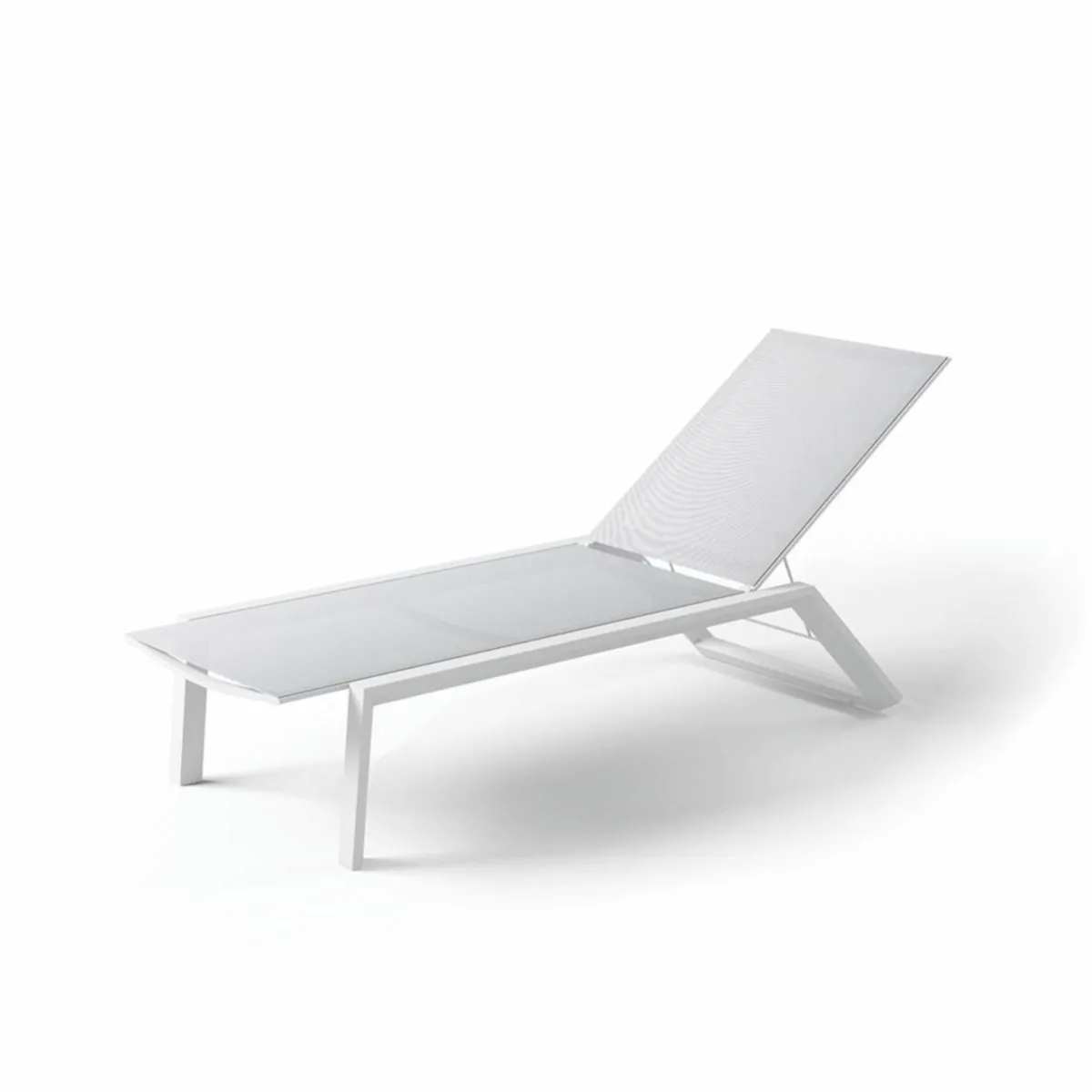 Leżak ogrodowy MURCIA  67x194 ZUMM biały aluminium