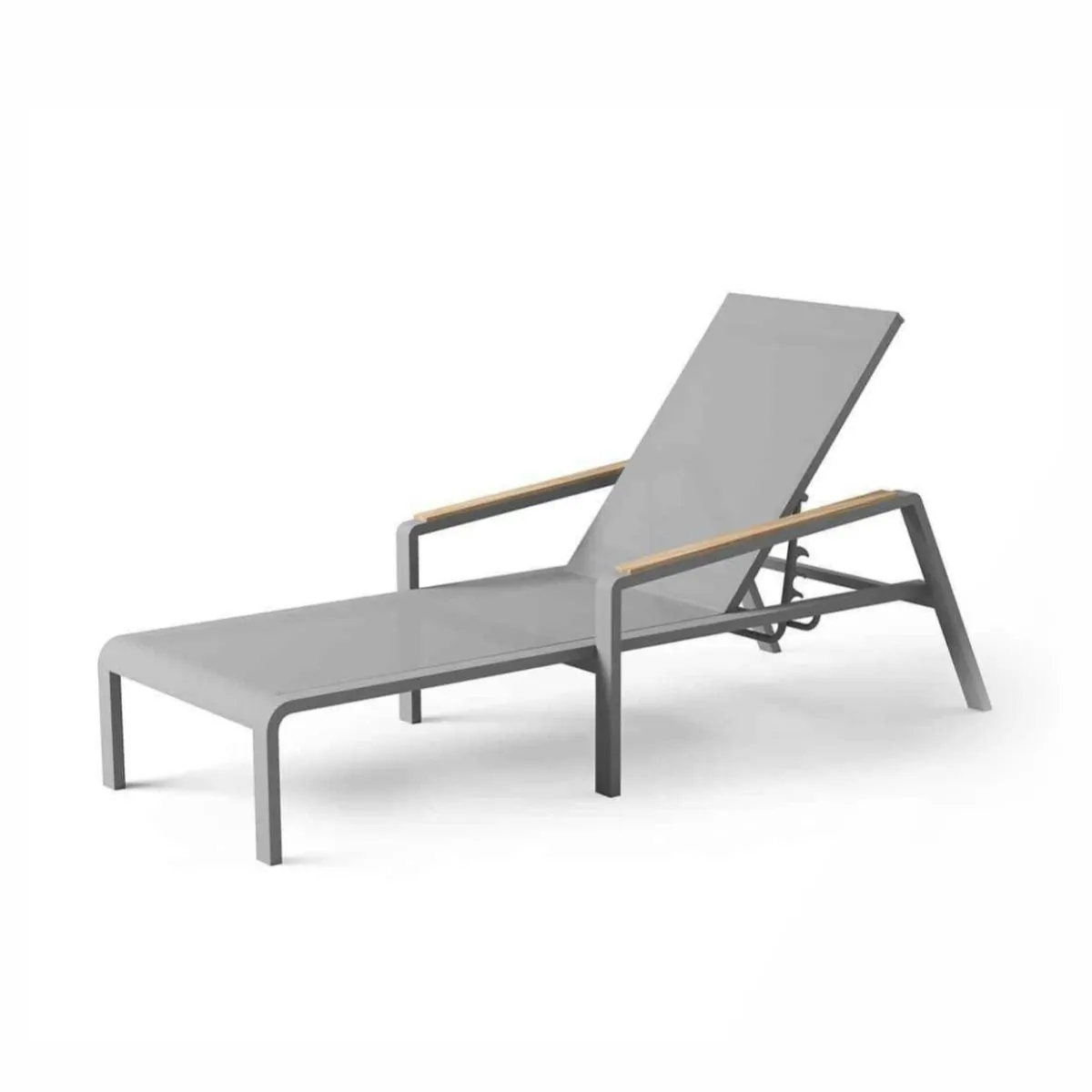 Leżak ogrodowy CORDOBA  76x188 ZUMM szary