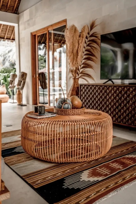 Stolik rattanowy Fior L