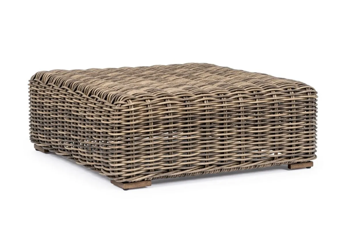 Pufa Coraline technorattan beżowy beżowy technorattan