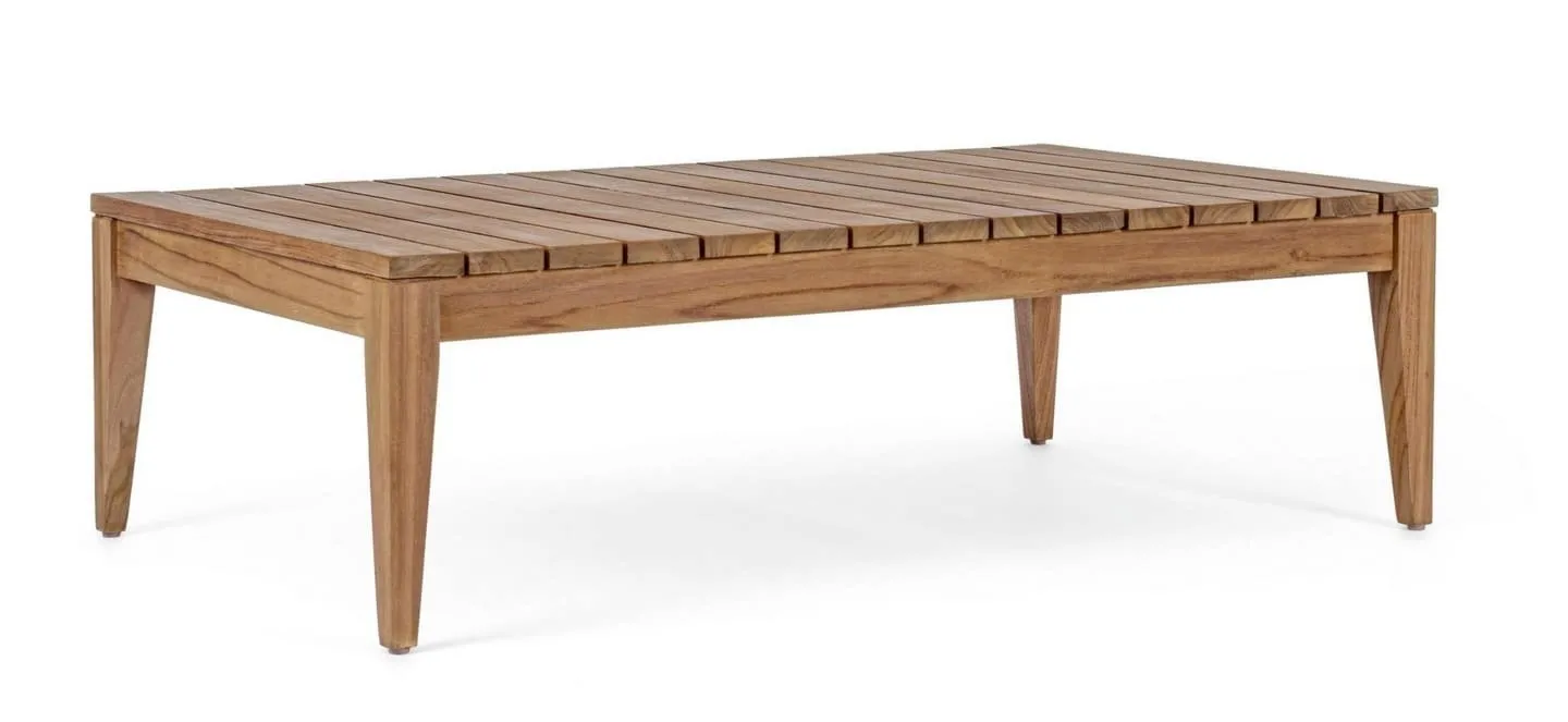 Stolik kawowy Keilani 120x70 cm drewniany naturalny drewno teak