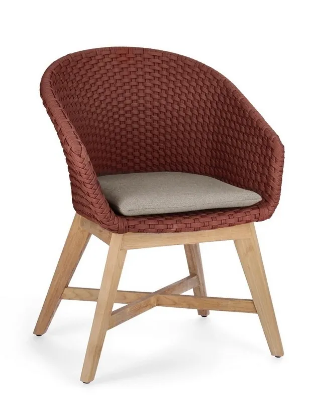 Krzesło Coachella czerwone  olefin