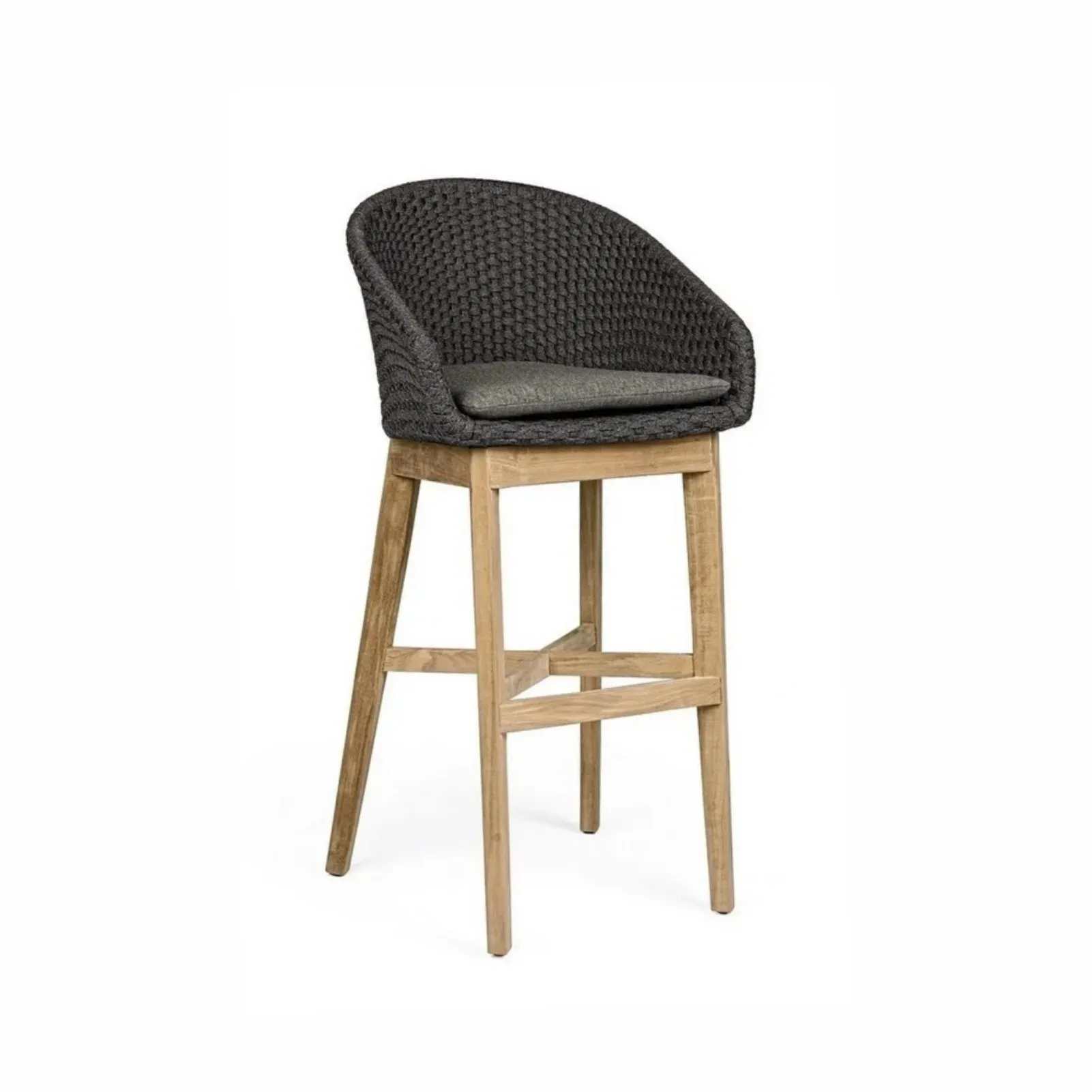 Krzesło barowe Coachella hoker antracytowe olefin