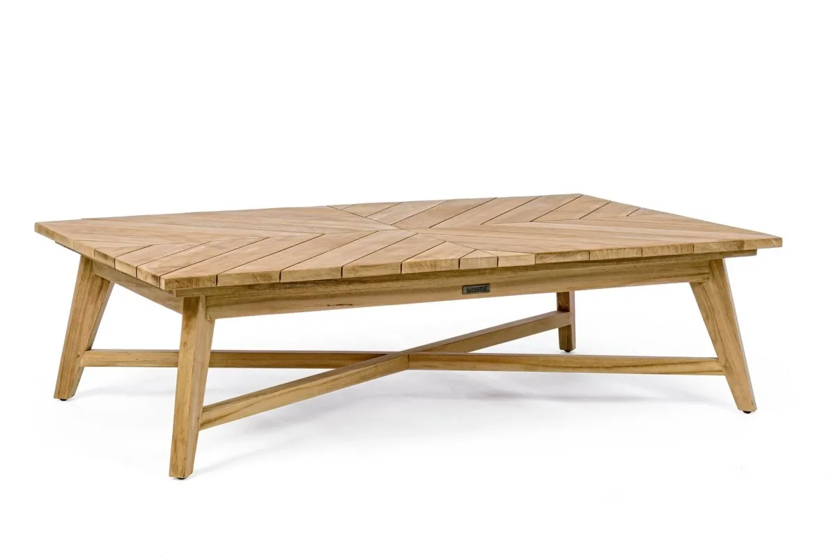 Stolik kawowy Coachella prostokątny 120x70  drewno teak