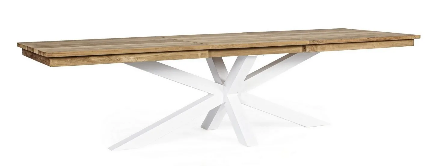 Stół Palmdale rozkładany RT01 220/300x100 cm biały  drewno