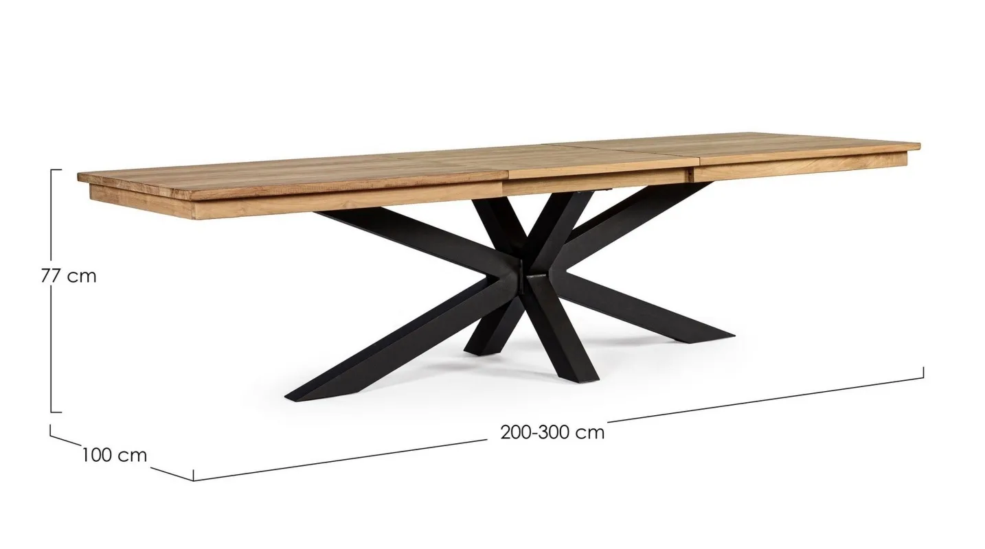 Zestaw stół Palmdale rozkładany RT02 czarny krzesła Hesperia 10 sztuk antracytowe  olefin