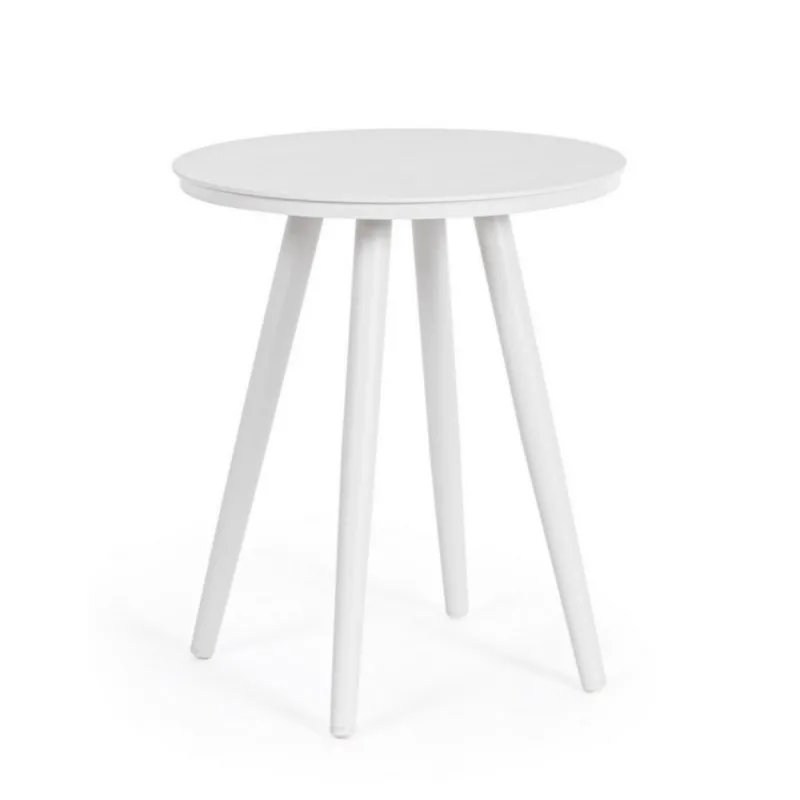 Stolik kawowy Space D40 QS20 biały aluminium