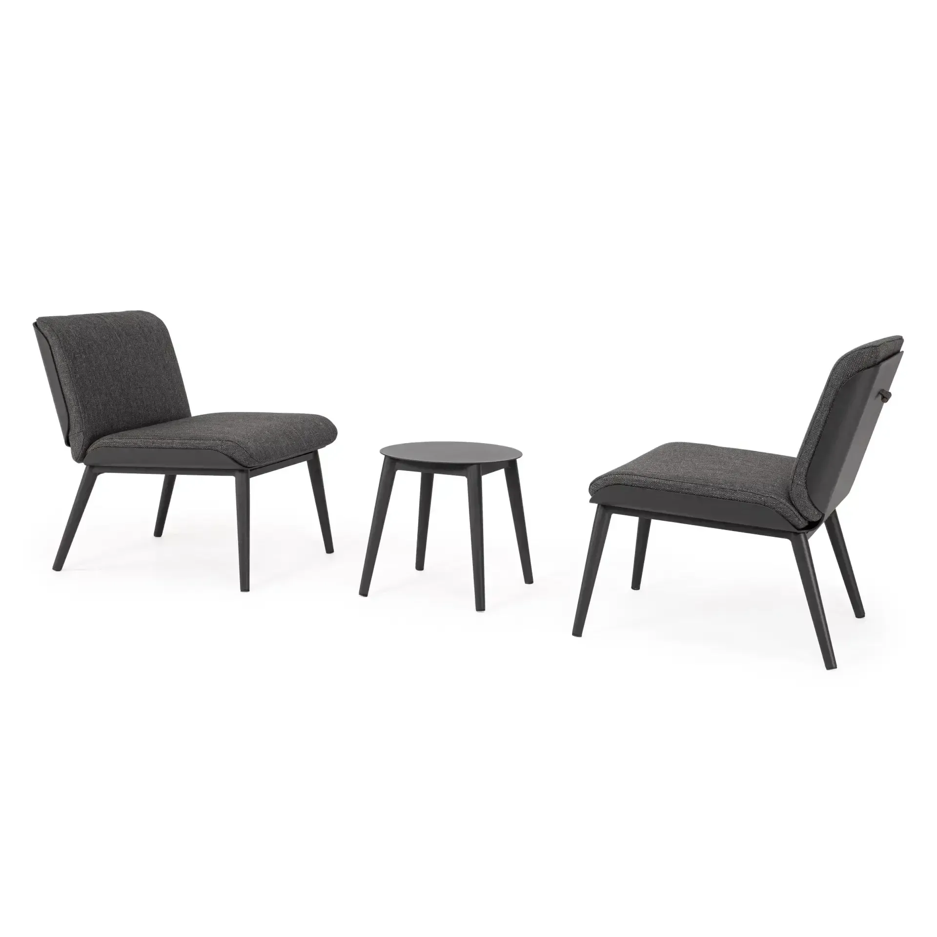 Zestaw na balkon ISABELA  Bizzotto antracytowy aluminium