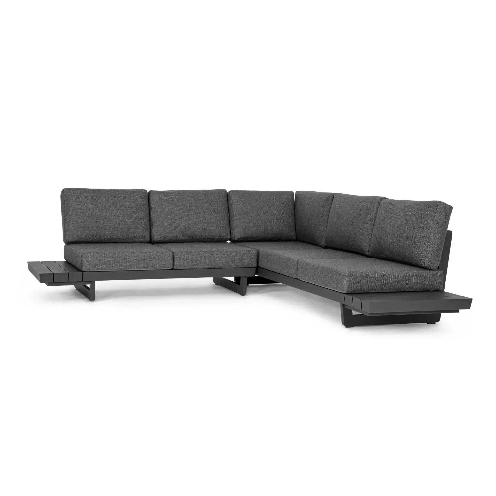 Narożnik ogrodowy INFINITY 340x259 Bizzotto antracytowy aluminium