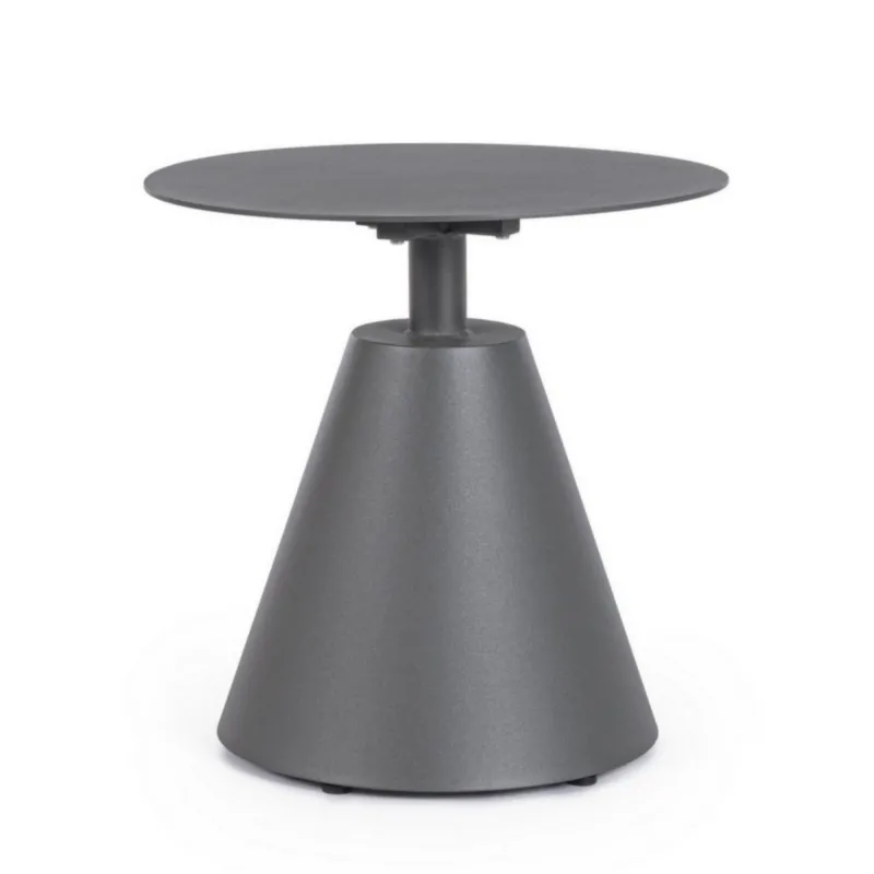 Stolik kawowy Aloha XK02 D50 szary  aluminium