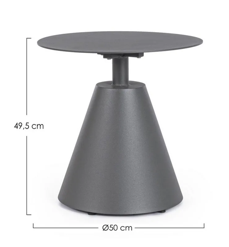 Zestaw ogrodowy Aloha dwa fotele stolik kawowy D50 szary  aluminium