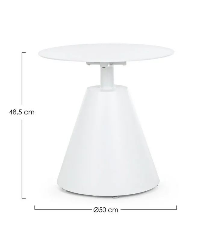 Zestaw ogrodowy Aloha dwa fotele stolik kawowy D50 biały  aluminium