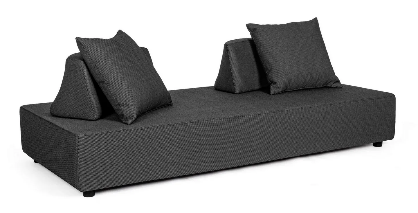 Sofa modułowa Piper czarna  tkanina olefinowa