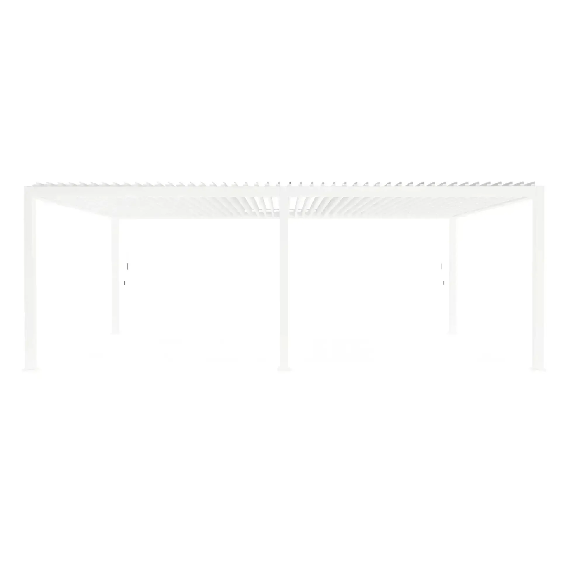 Zadaszenie tarasu - pergola OCEAN 720x360 Bizzotto białe aluminium