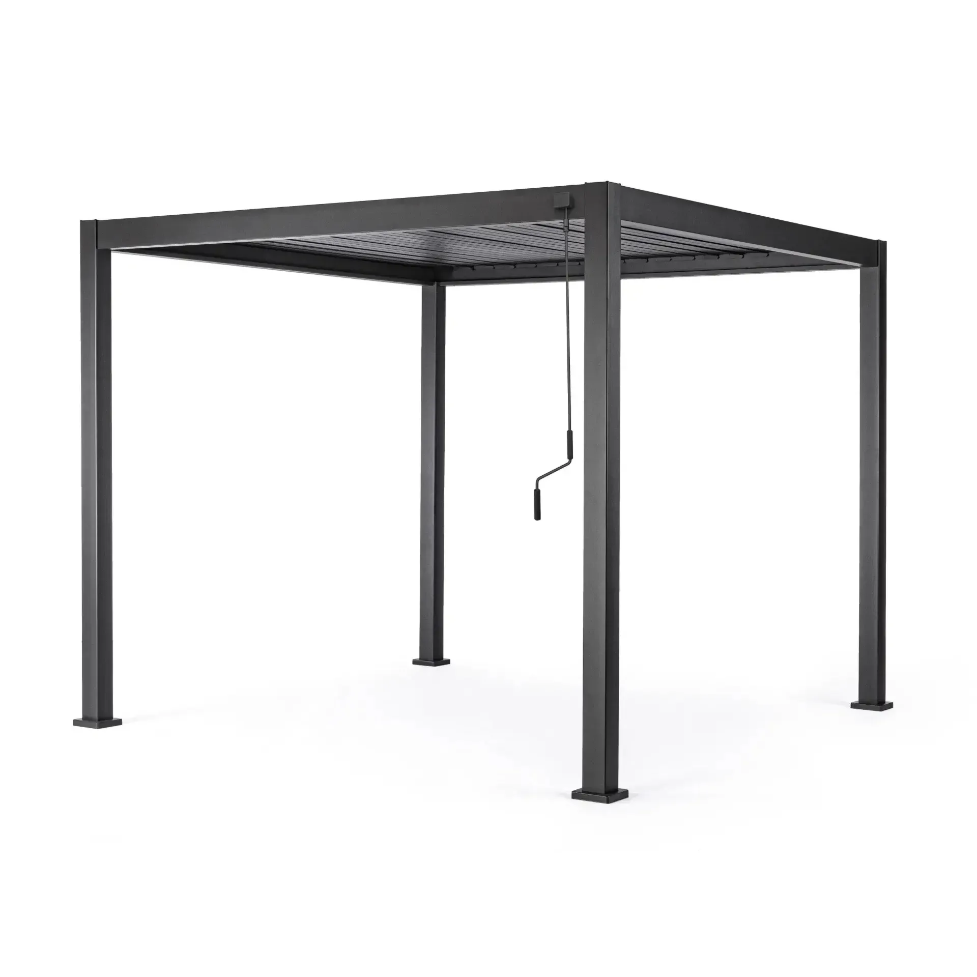 Pergola ogrodowa OCEAN 300x300 Bizzotto antracytowa aluminium