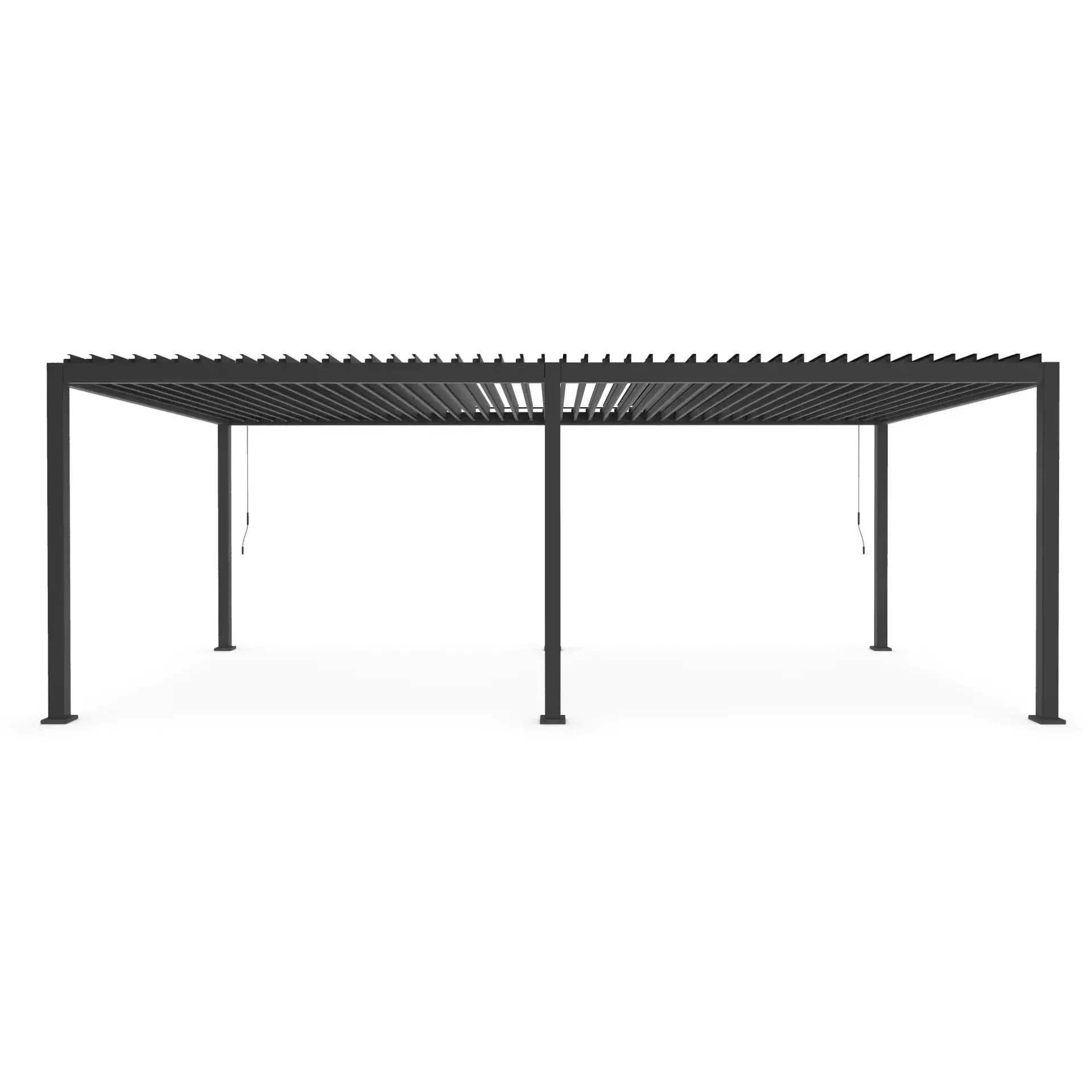 Zadaszenie tarasu - pergola OCEAN 720x360 Bizzotto antracytowe aluminium