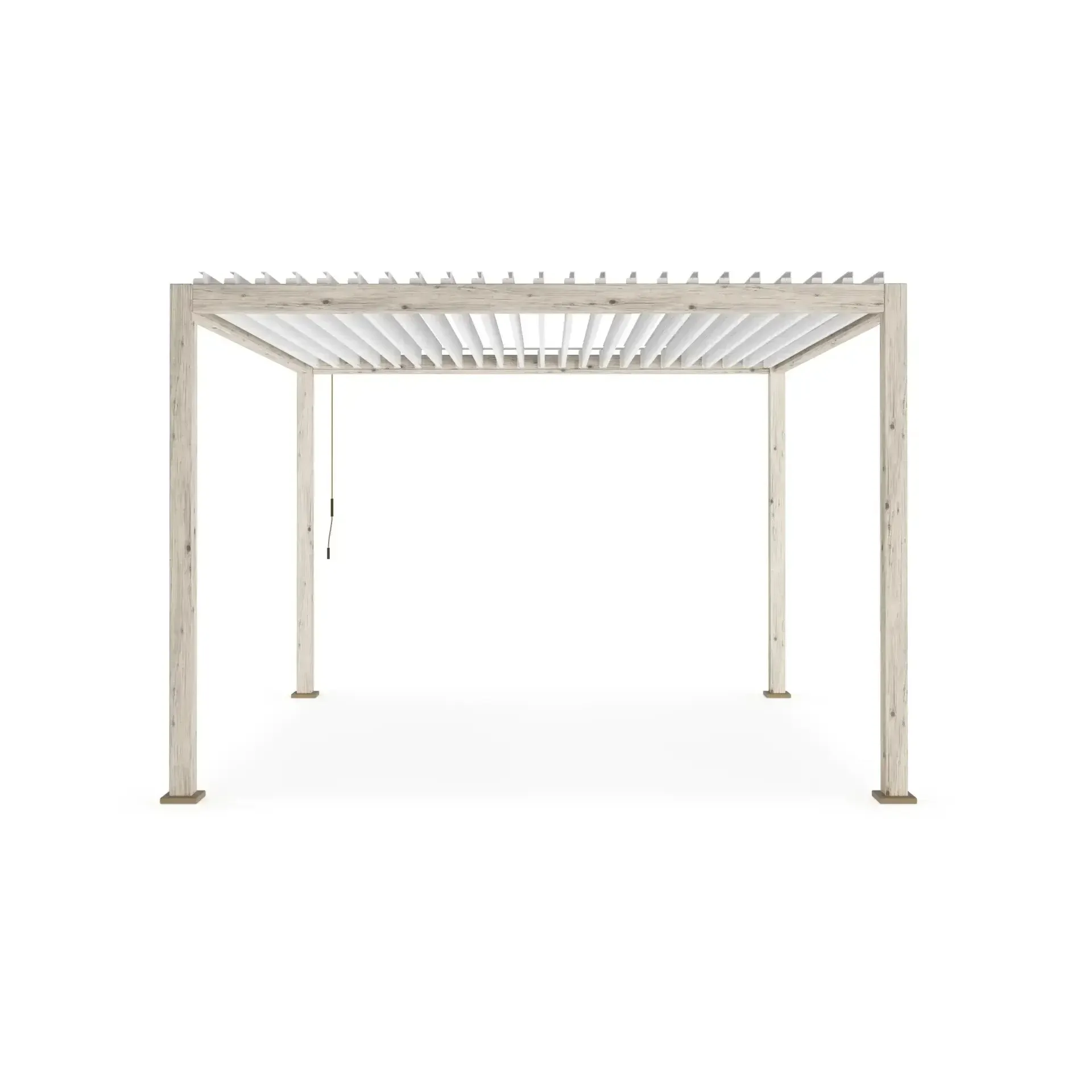 Zadaszenie tarasu - pergola OCEAN 360x360 Bizzotto drewnopodobne aluminium