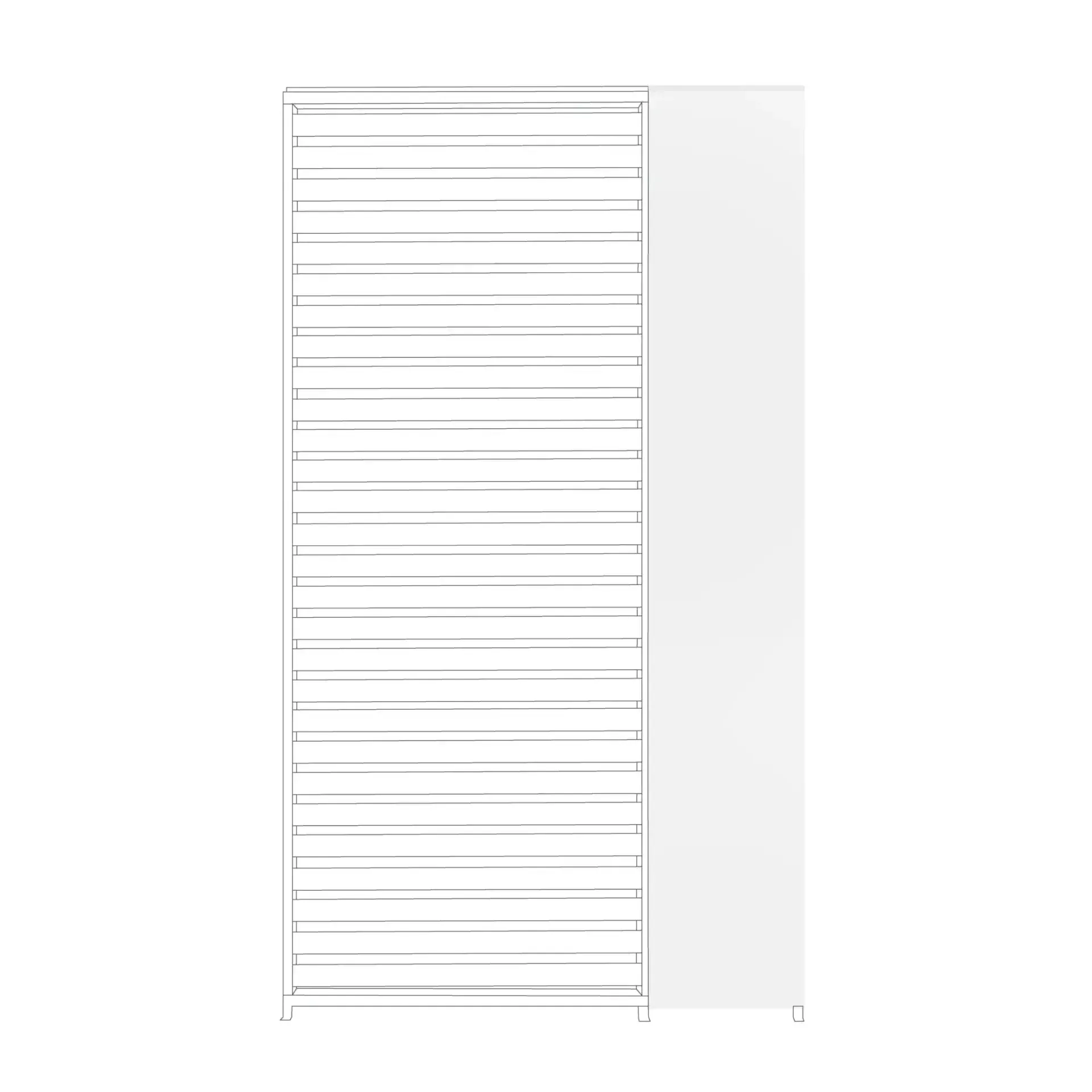 Panel żaluzjowy do pergoli OCEAN 30,9 Bizzotto biały aluminium