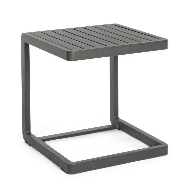 Stolik kawowy Konnor 40x40 antracytowy aluminium