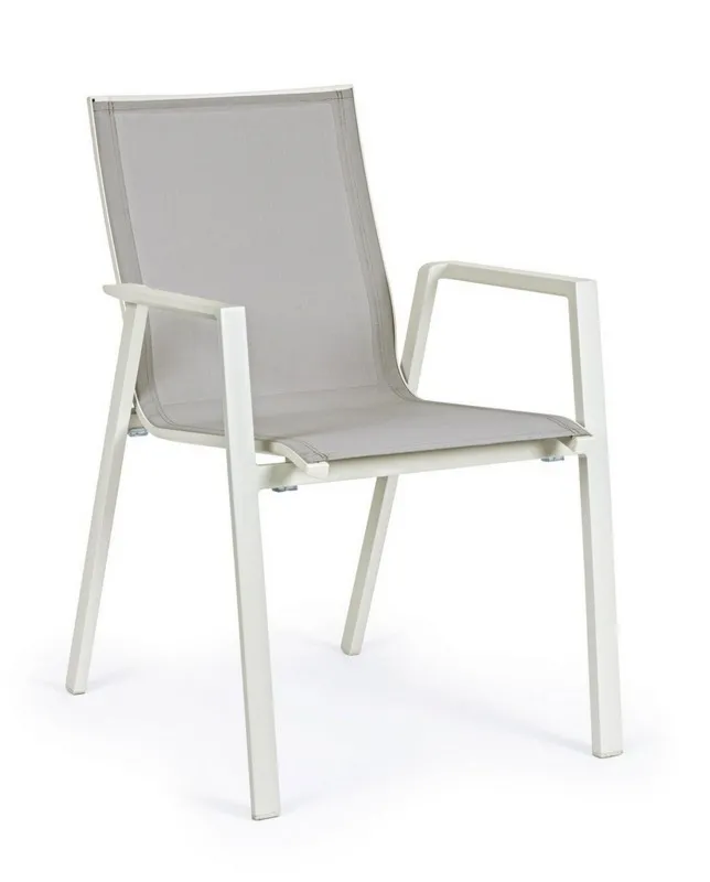 Krzesło ogrodowe Krion szare  Textilene