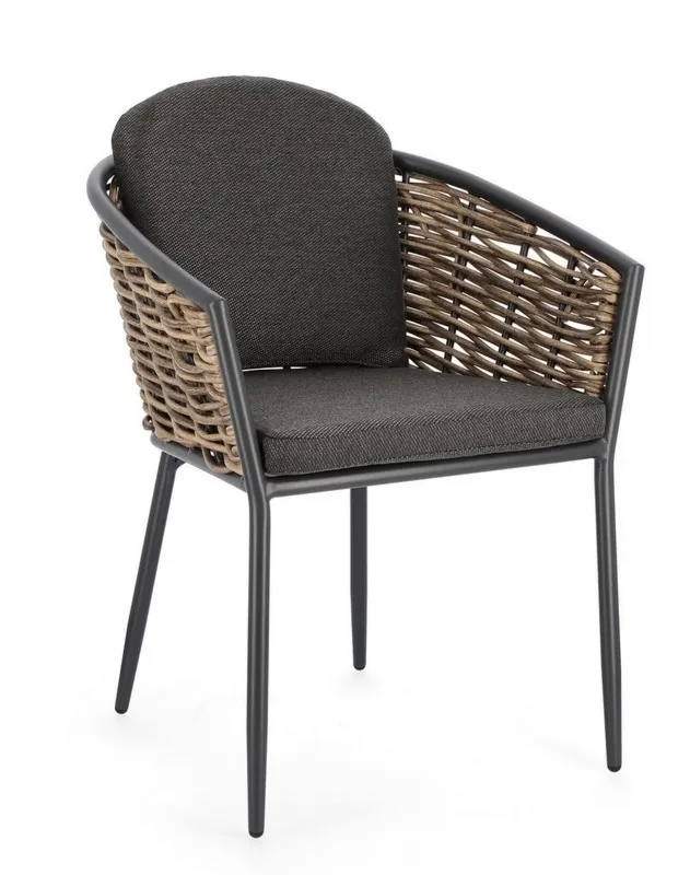 Krzesło Maribela YK13 - czarne tkanina olefinowa