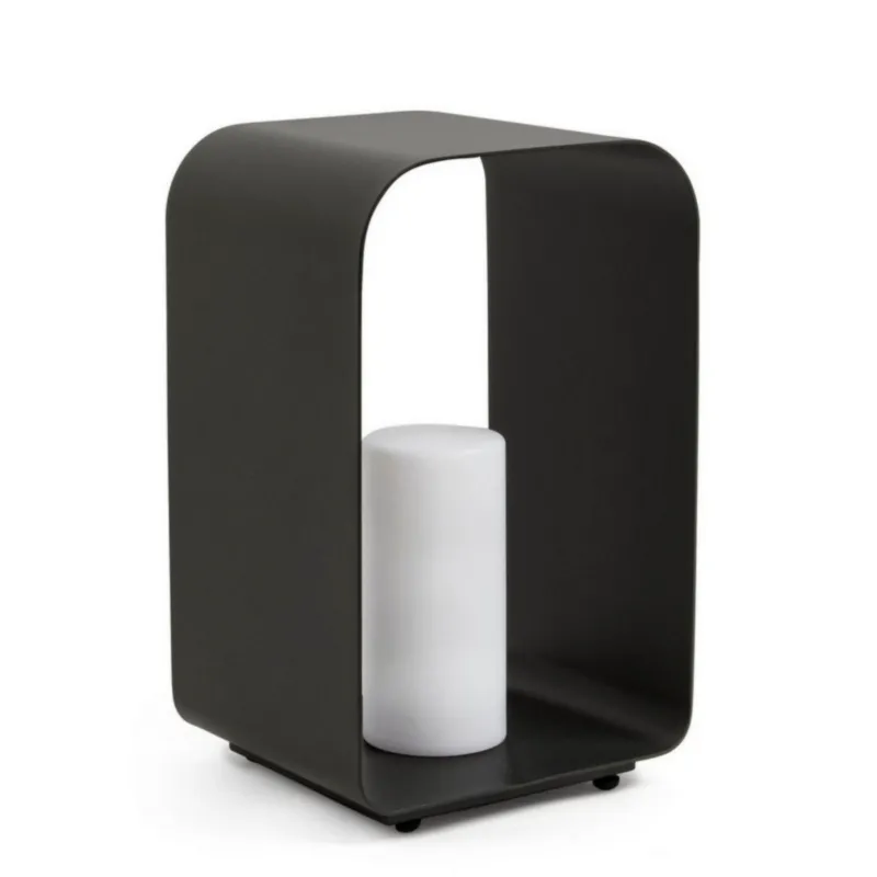 Lampa dekoracyjna Ridley LED YK13 H45 - czarna  aluminium