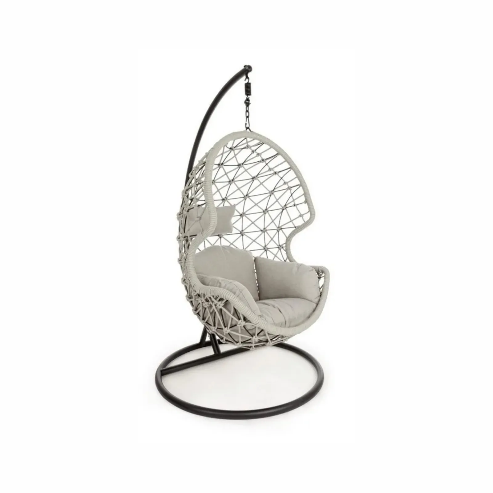 Fotel tarasowy wiszący Kelly szary