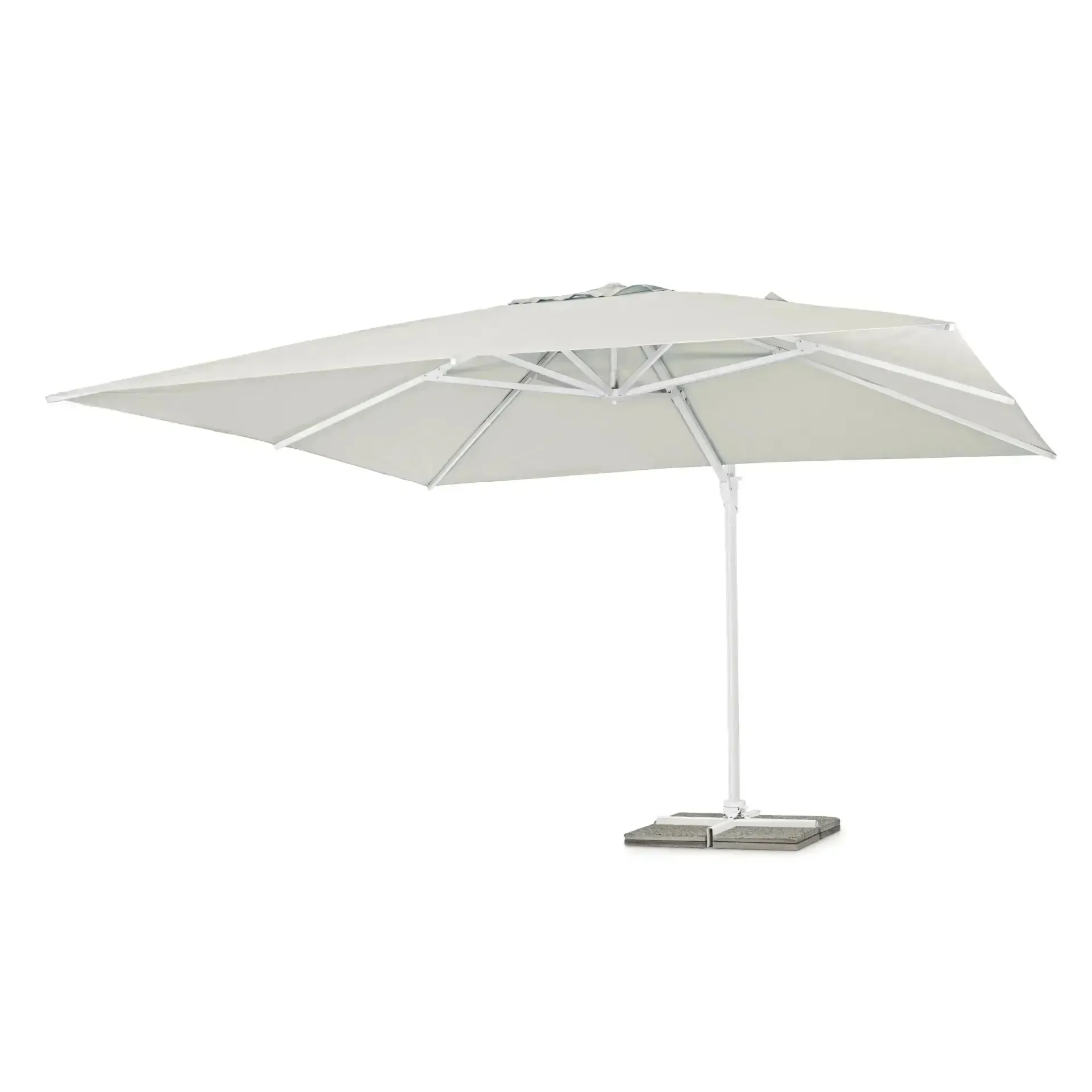 Parasol ogrodowy EDEN 400x400 Bizzotto biały aluminium