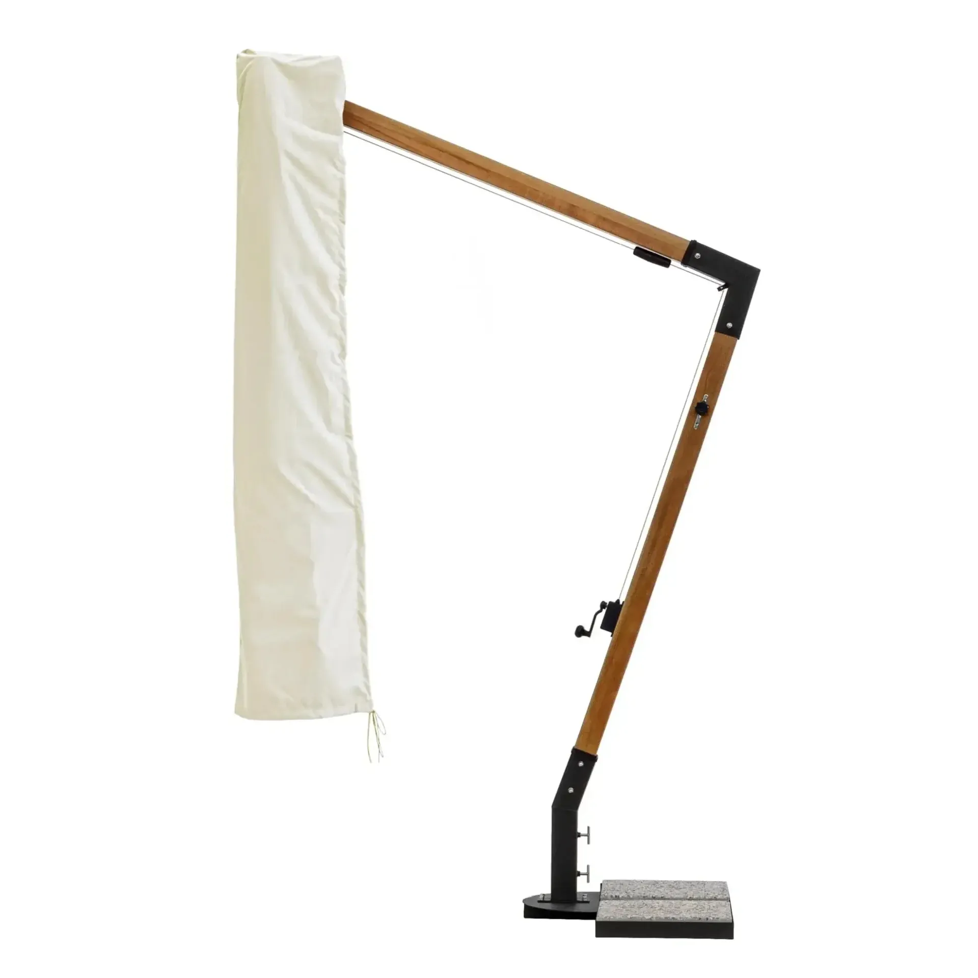 Pokrowiec na parasol CAPUA  Bizzotto kremowy poliester