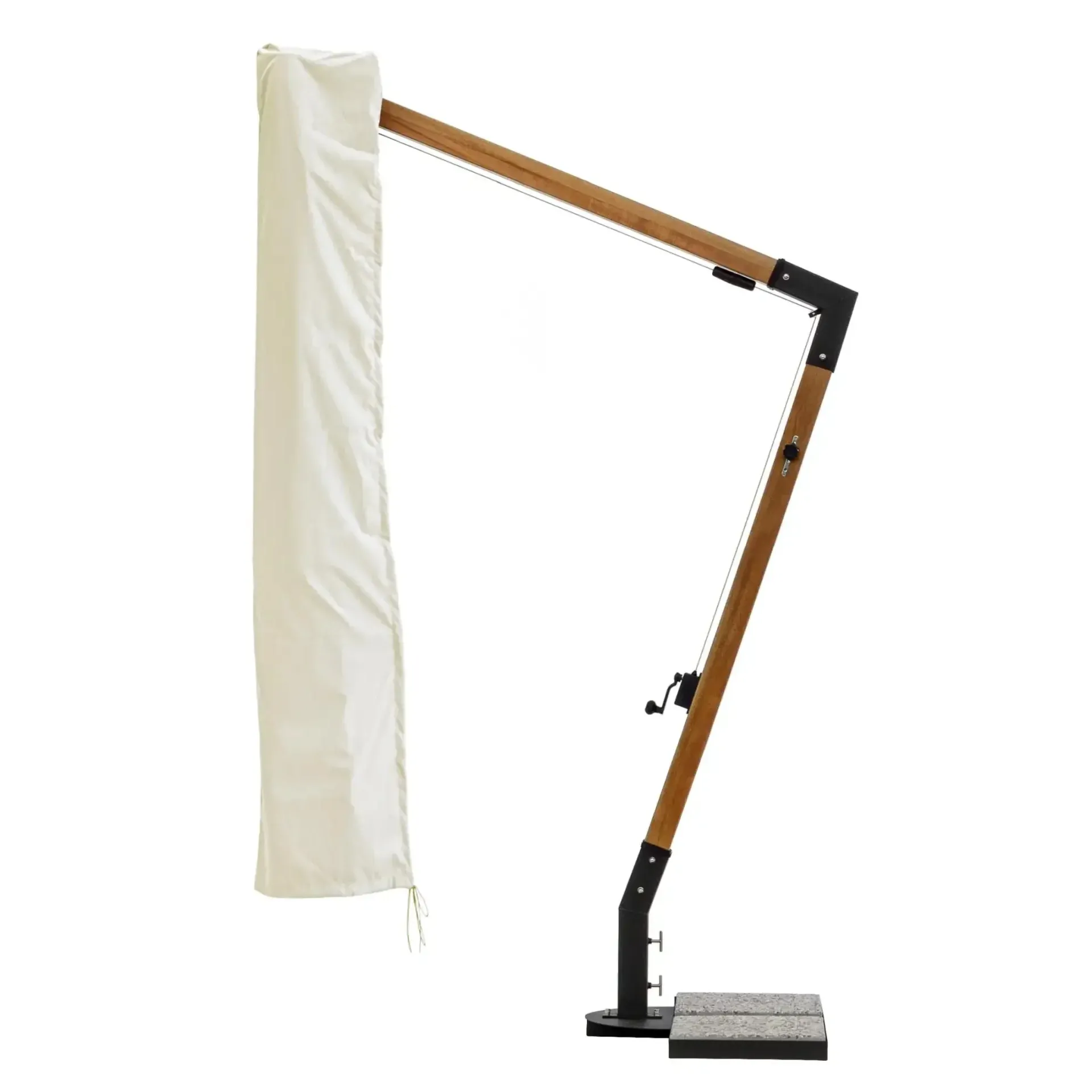 Pokrowiec na parasol CAPUA  Bizzotto kremowy poliester