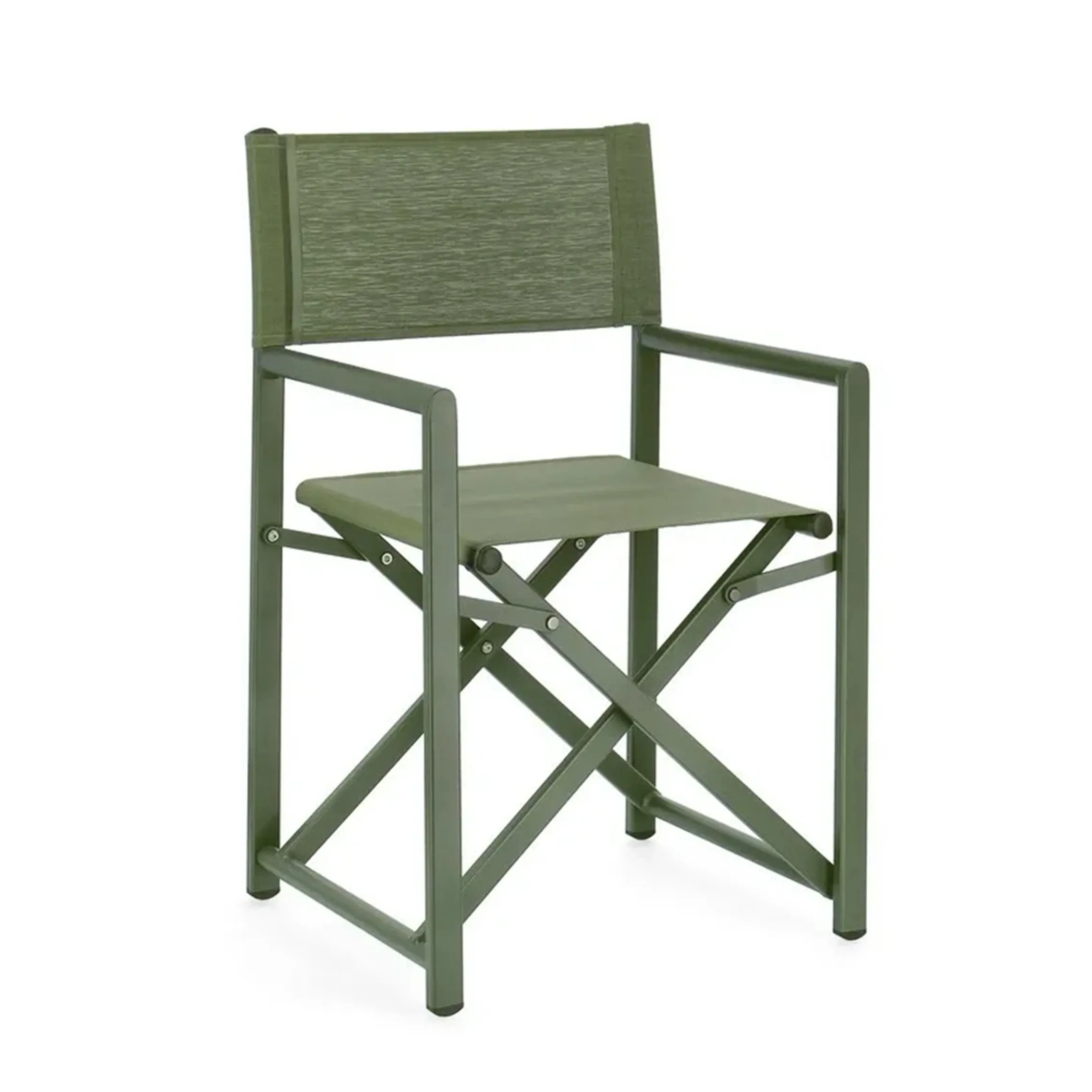 Krzesło reżyserskie Taylor - zielone textiline