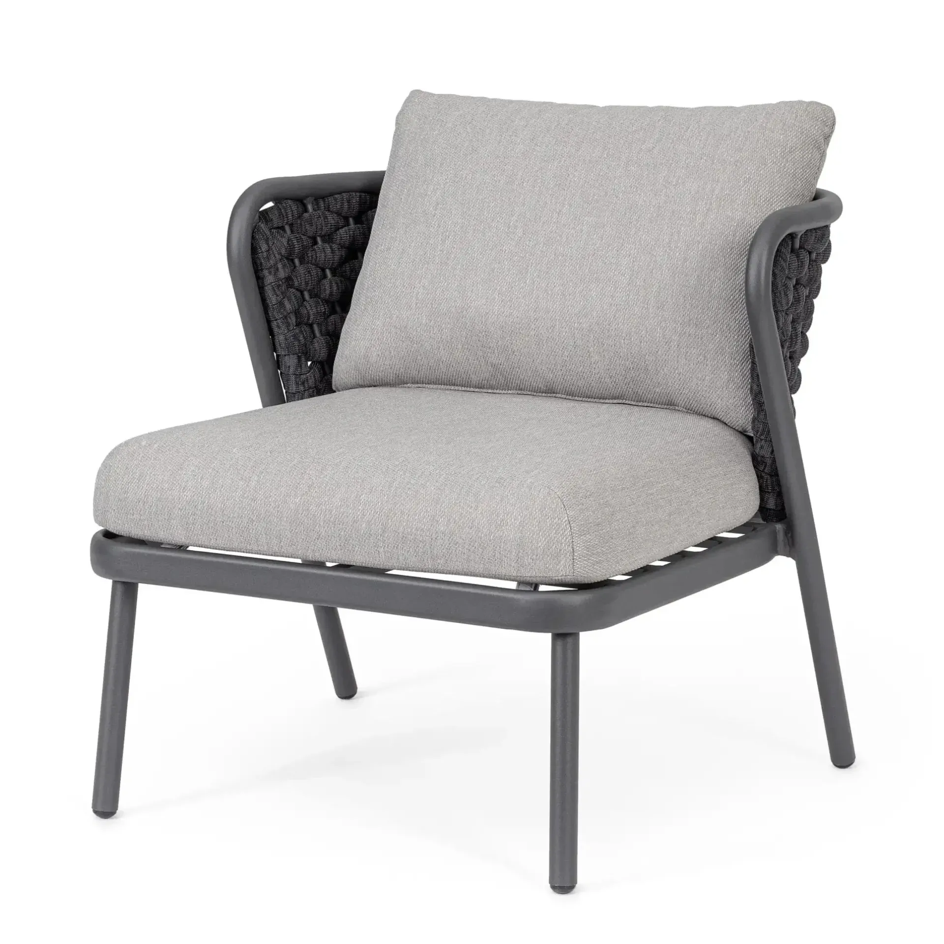 Fotel ogrodowy HARLOW 73.5x77 Bizzotto szary aluminium