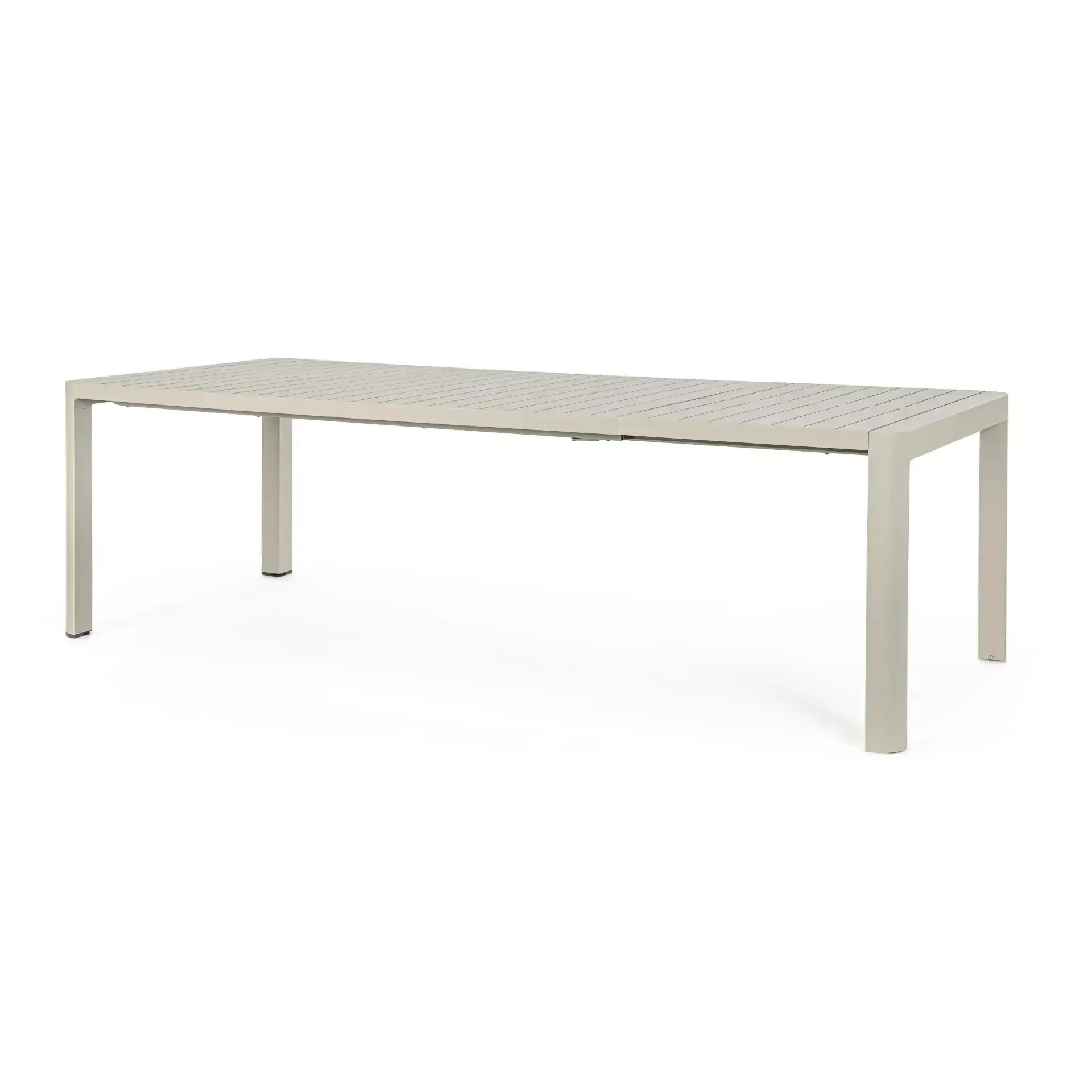 Stół ogrodowy rozkładany KIPLIN 180-240x100 Bizzotto beżowy aluminium