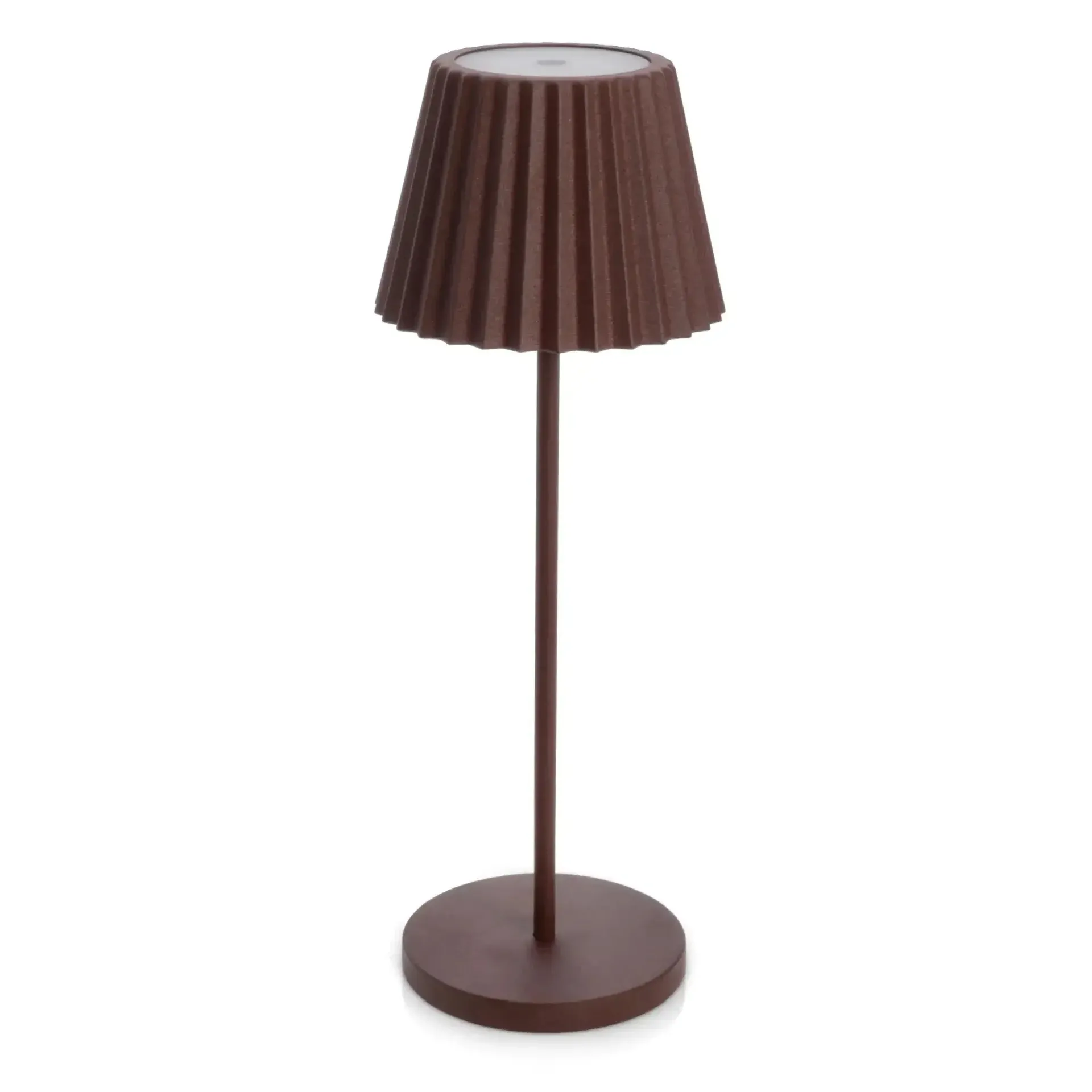 Lampka LED na stolik ARTIKA Ø12,5 Bizzotto brązowa metalowa