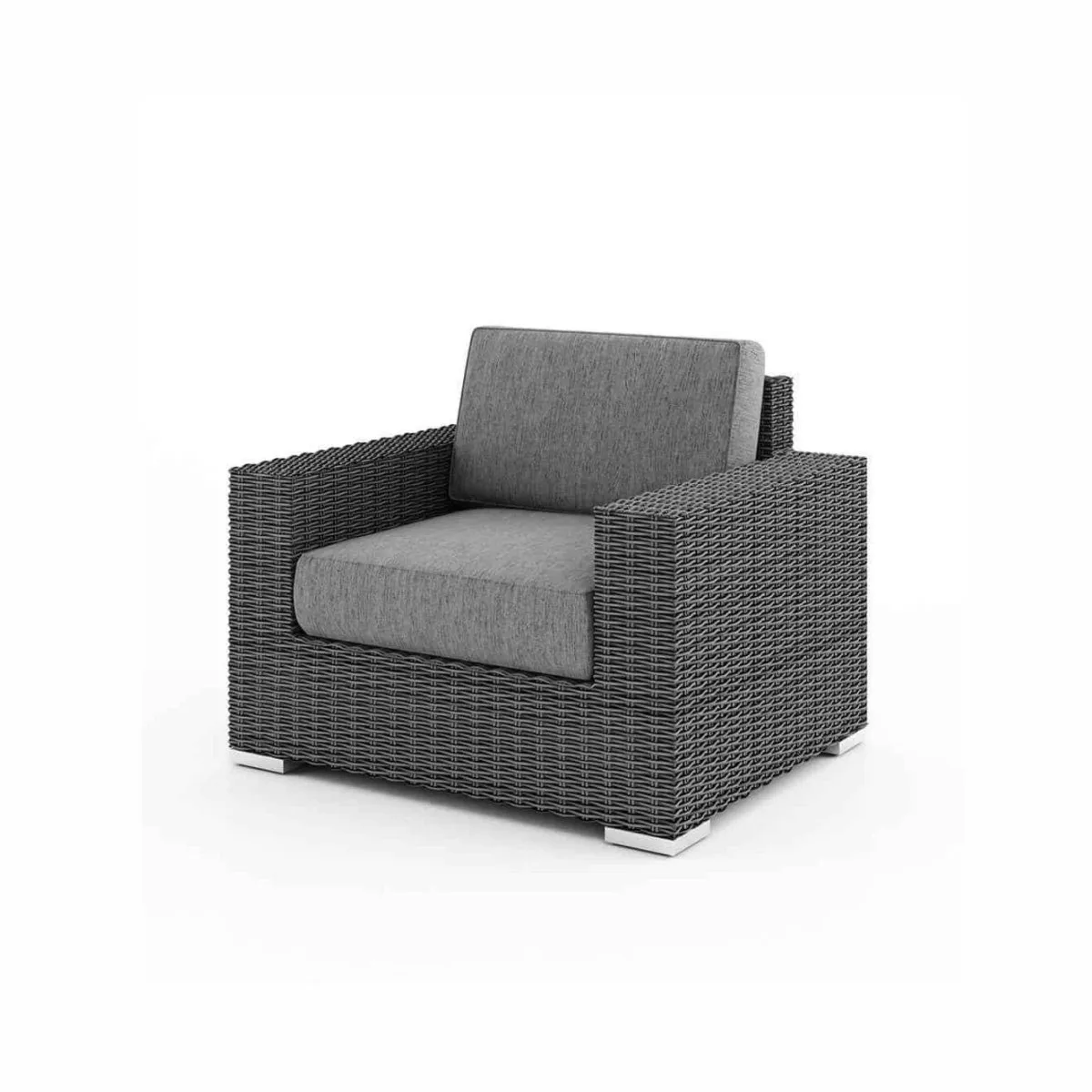 Fotel ogrodowy MILANO  82x92x66 Oltre royal szary technorattan