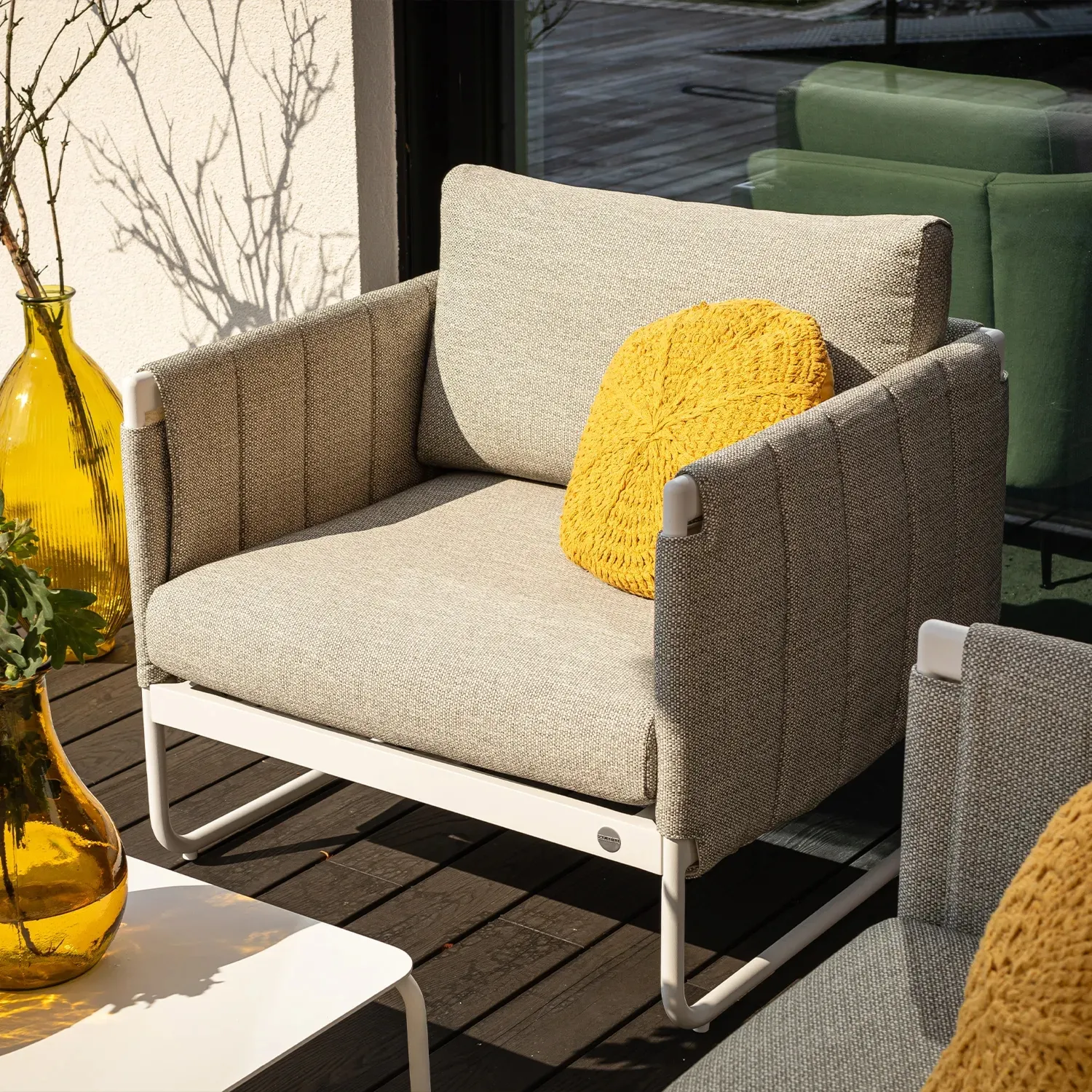 Fotel ogrodowy SODA  80x80x73 ZUMM biały aluminium