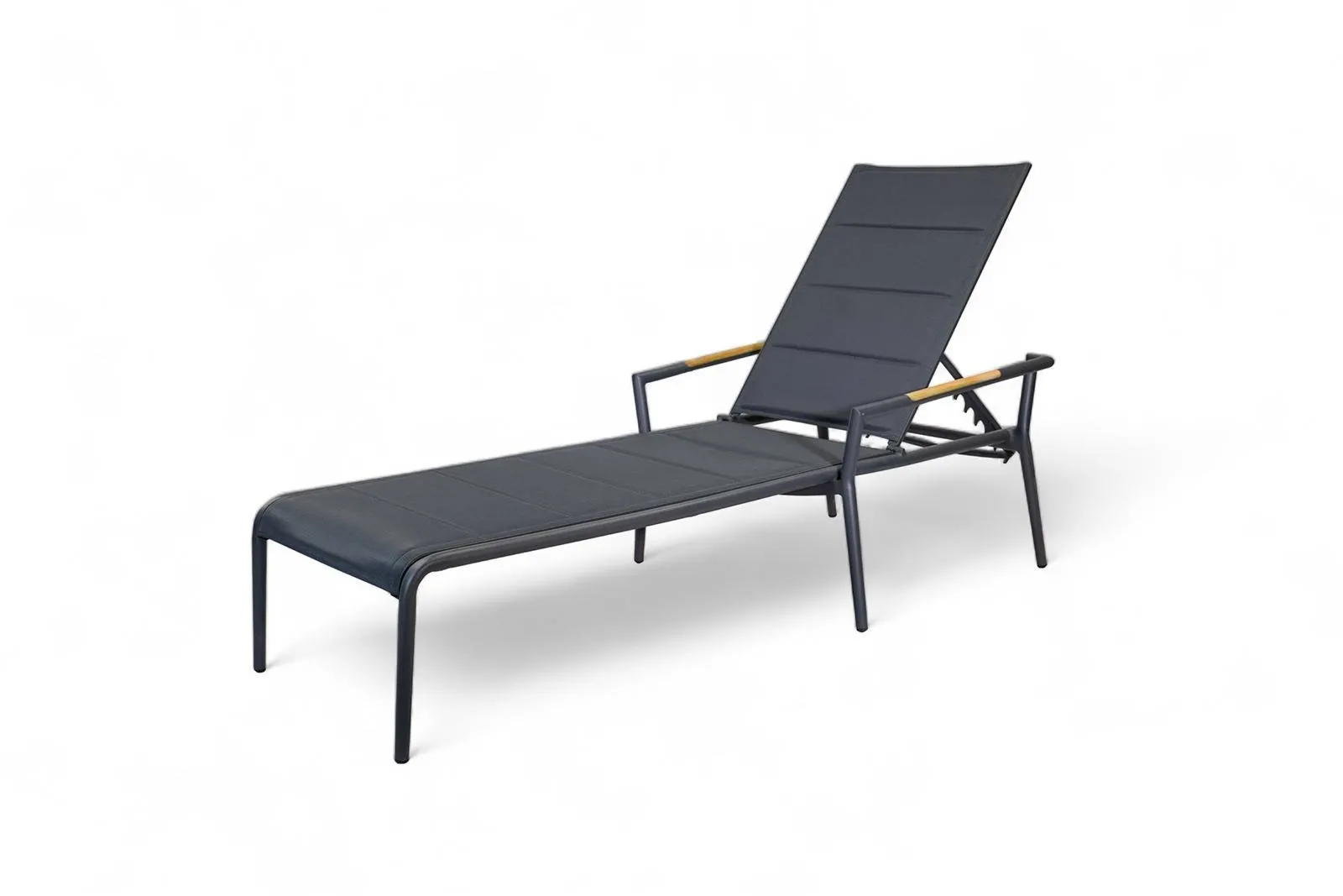 Leżak ogrodowy PETRA  200x75x200 ZUMM antracytowy aluminium