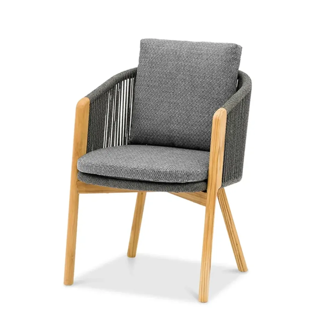 Krzesło ogrodowe HAVEN  57x63x76 ZUMM antracytowe aluminium teak