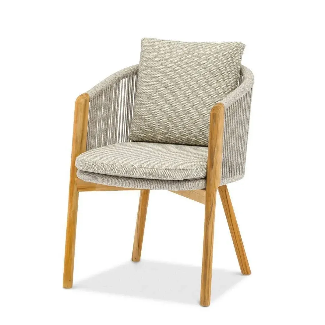 Krzesło ogrodowe HAVEN  57x63x76 ZUMM mokka aluminium teak